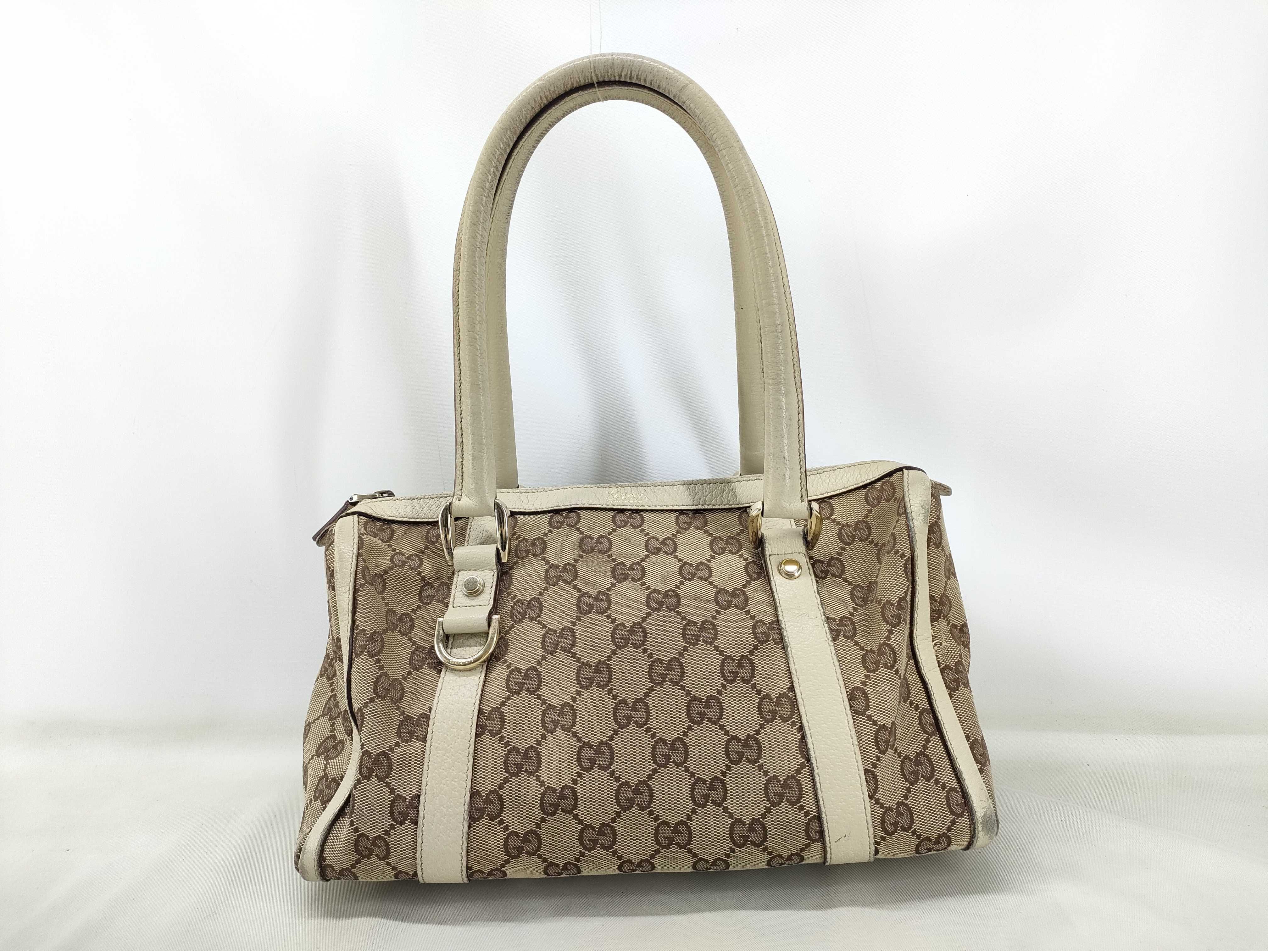 GG Canvas Handbag Mini Boston Bag 130942 Handbag