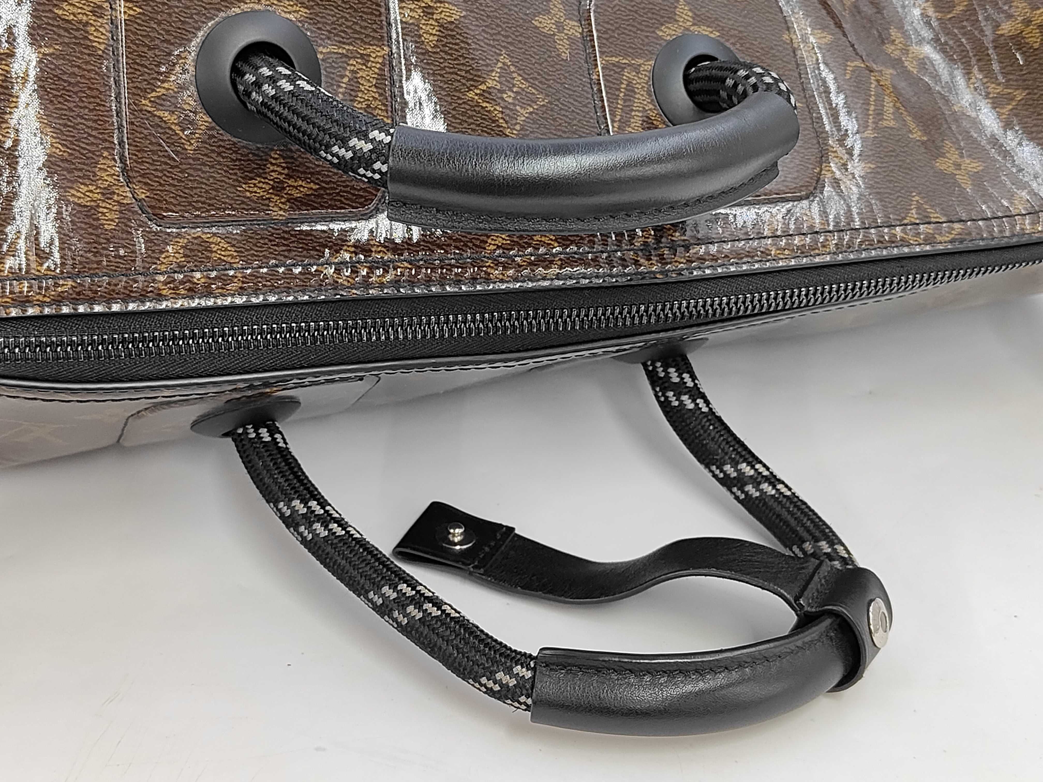Enamel Monogram Keepall Handbag Shoulder Bag Boston Bag — view 5