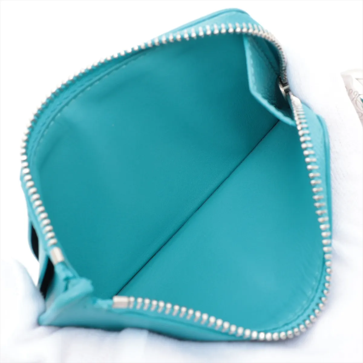 Pebble Leather Fragment Case, Blue — view 3