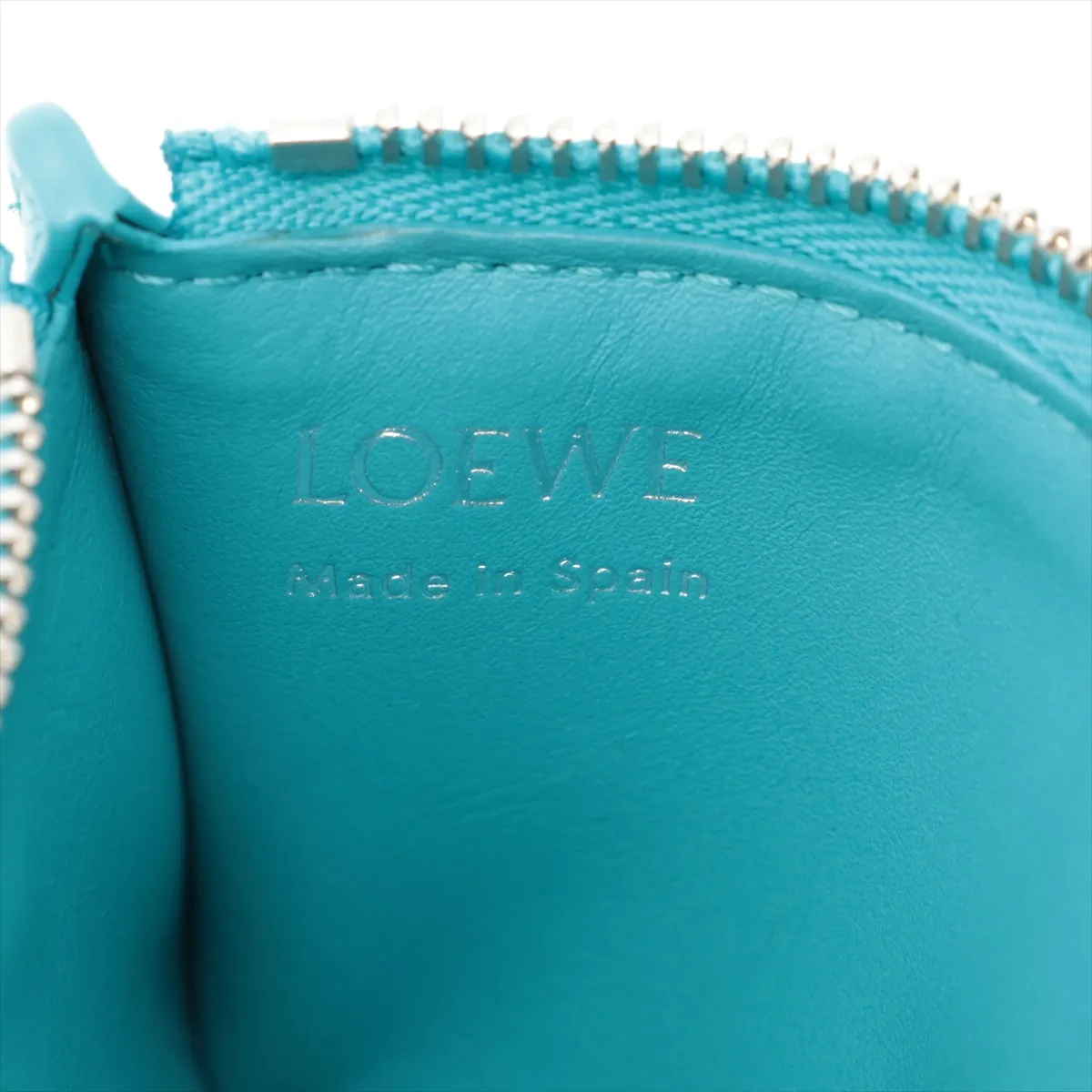 Pebble Leather Fragment Case, Blue — view 4