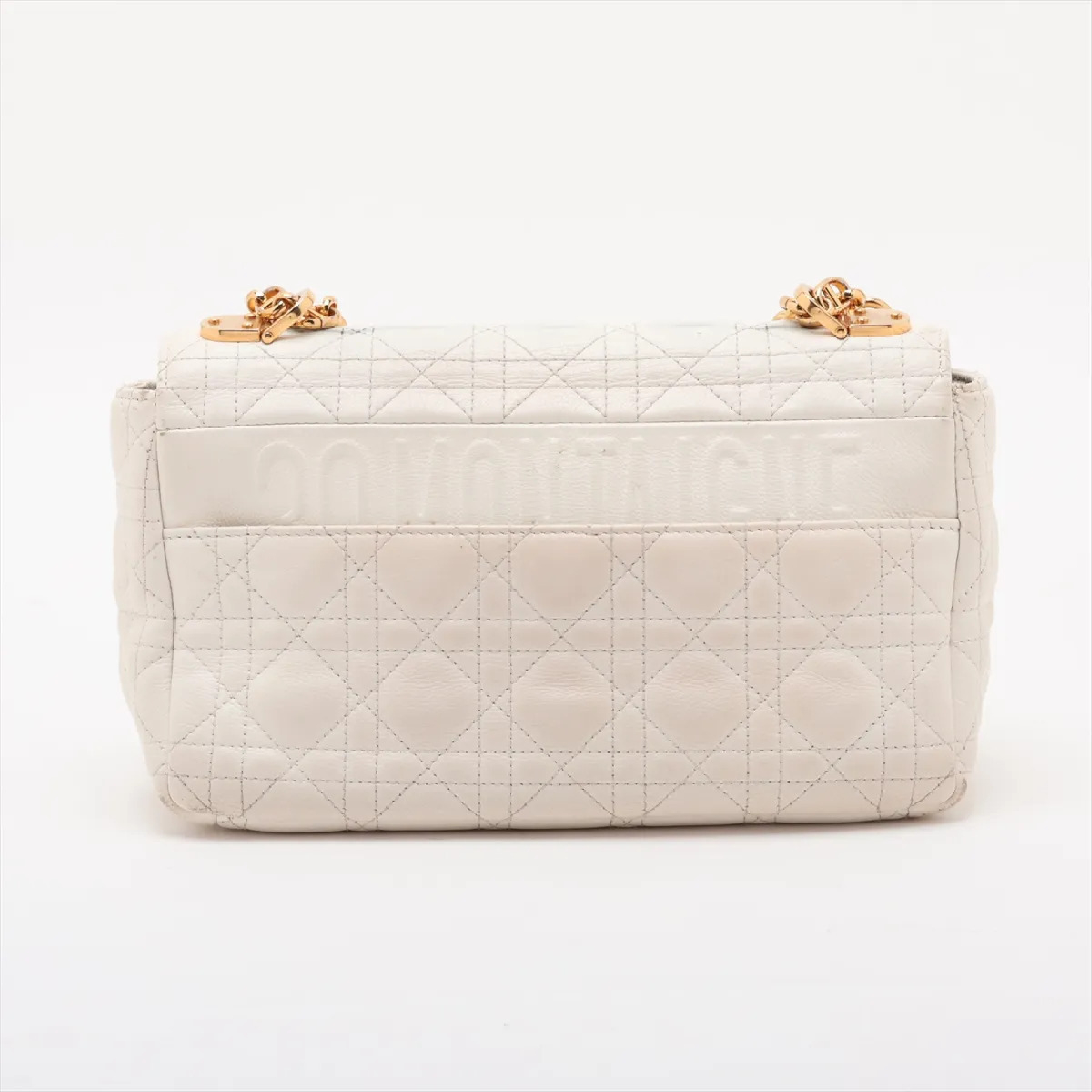 Cannage Caro Leather Chain Shoulder Bag — view 2
