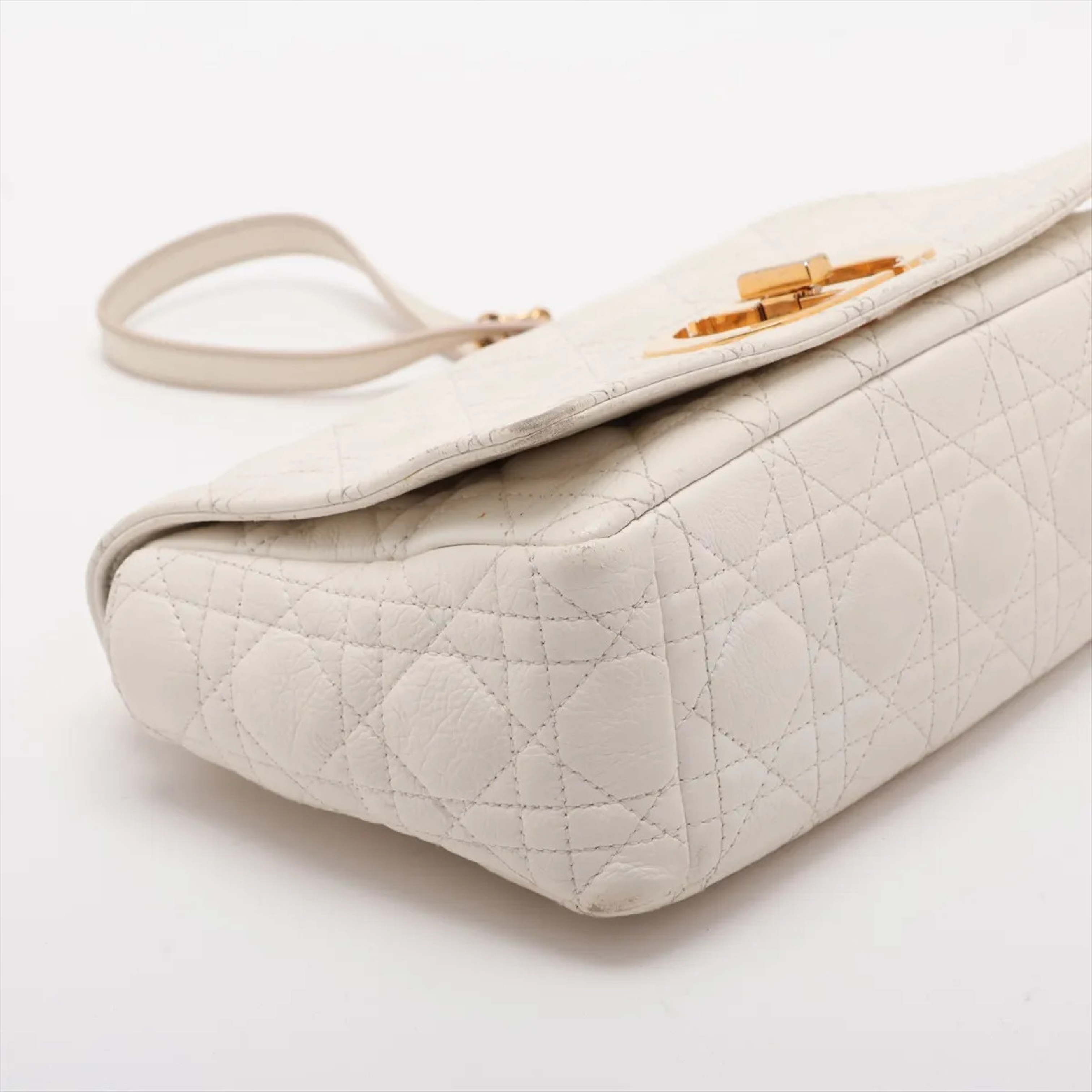 Cannage Caro Leather Chain Shoulder Bag — view 5