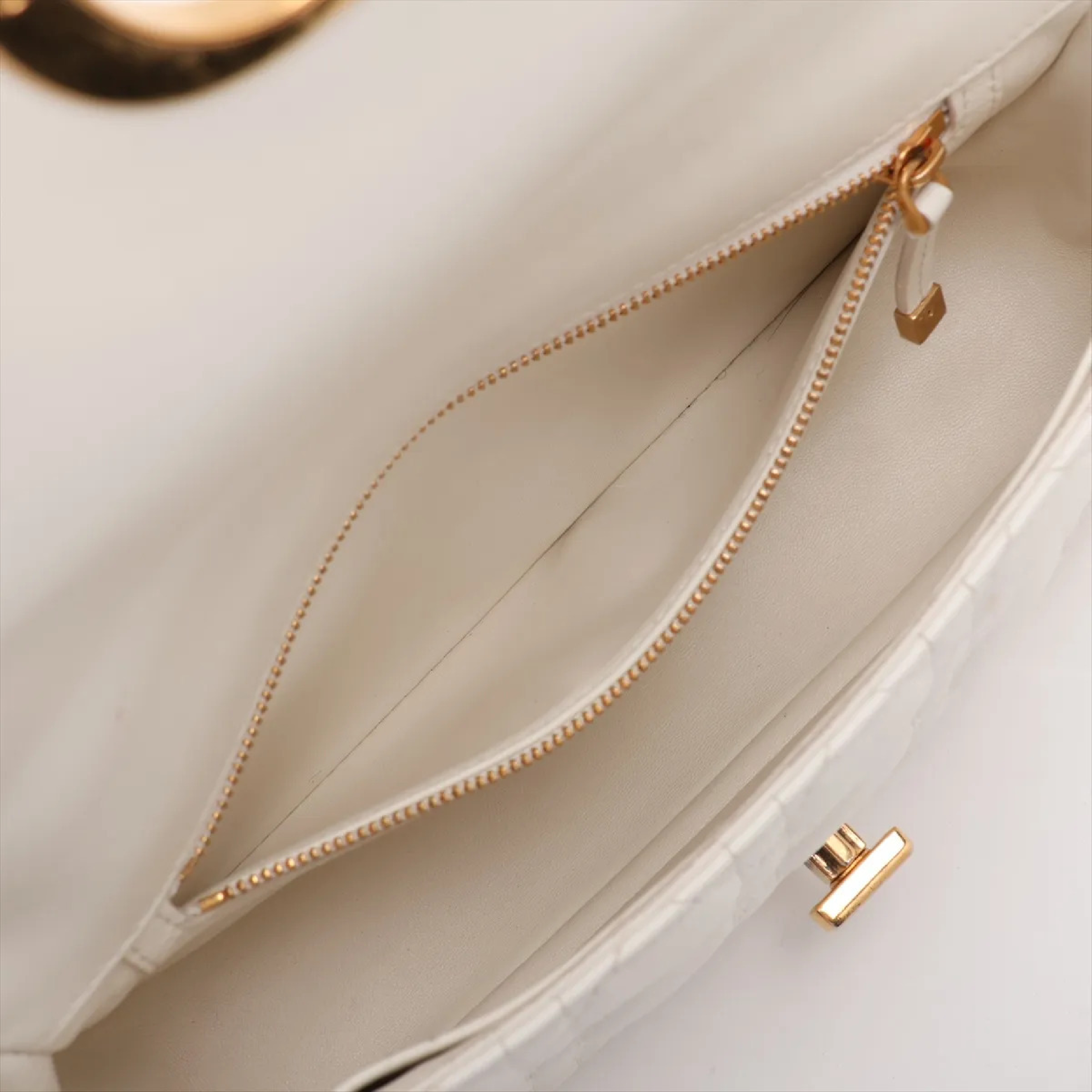Cannage Caro Leather Chain Shoulder Bag — view 8