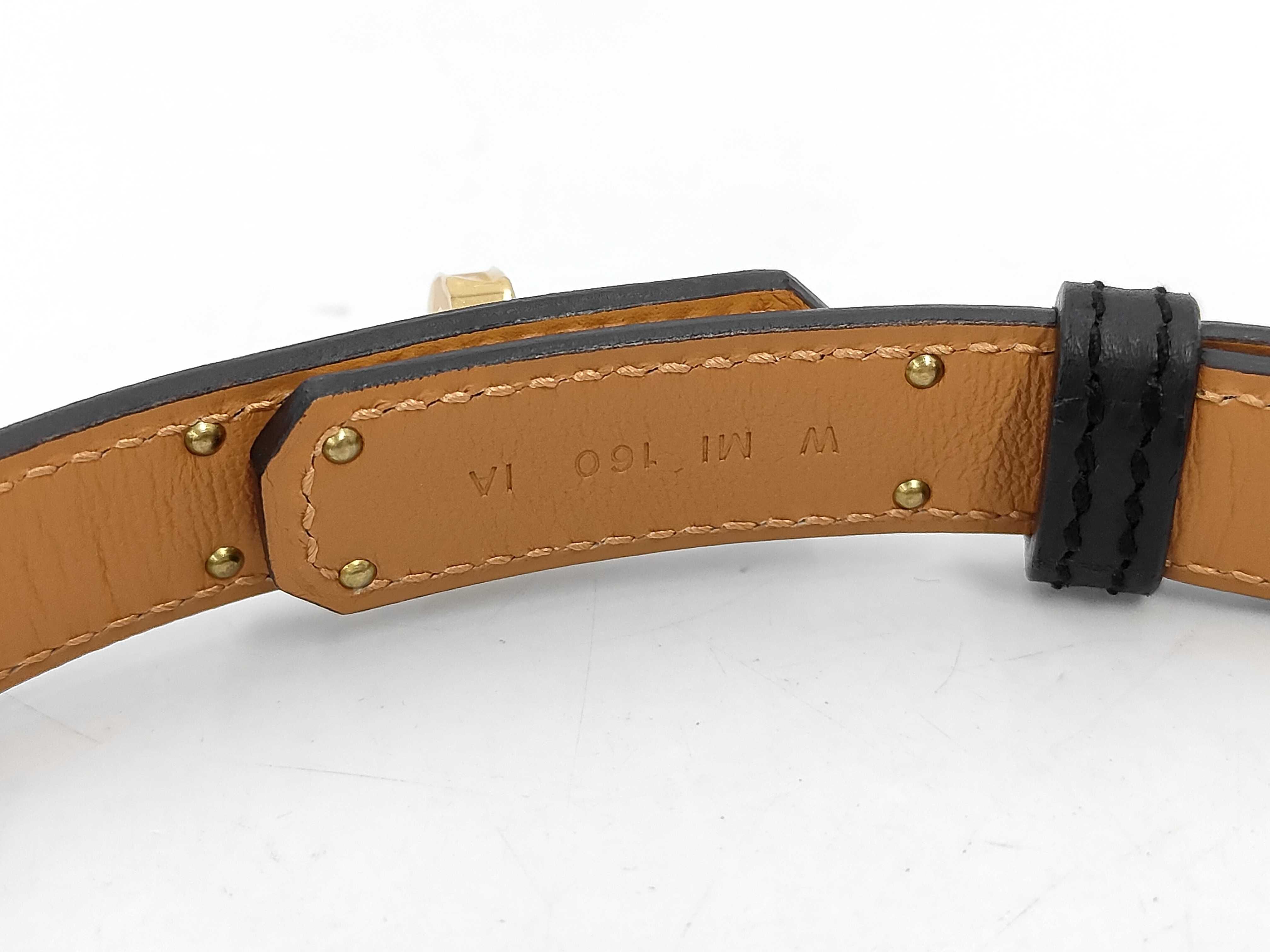 Kelly Belt / Epsom Leather, W Stamp, Black, with Pocket — view 2