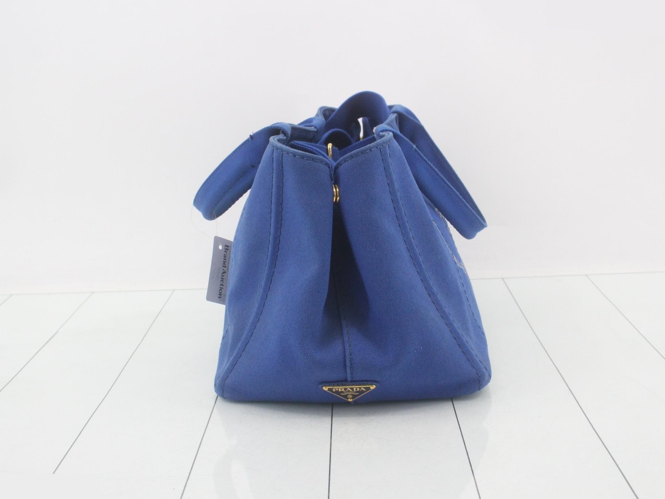 Canapa Tote Bag, Canvas, Blue — view 4