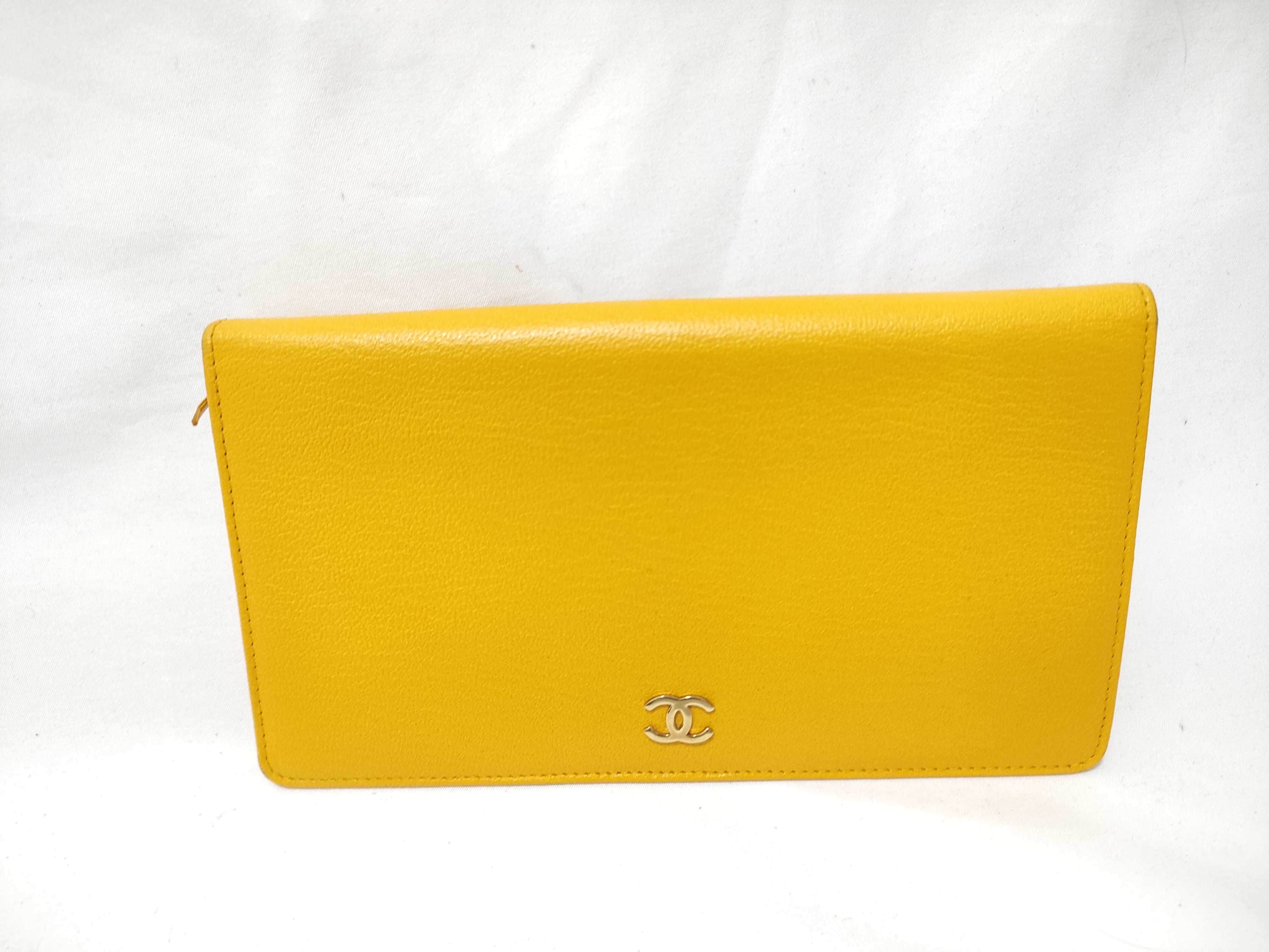 Bi-fold Wallet, Coco Mark, Leather, Black