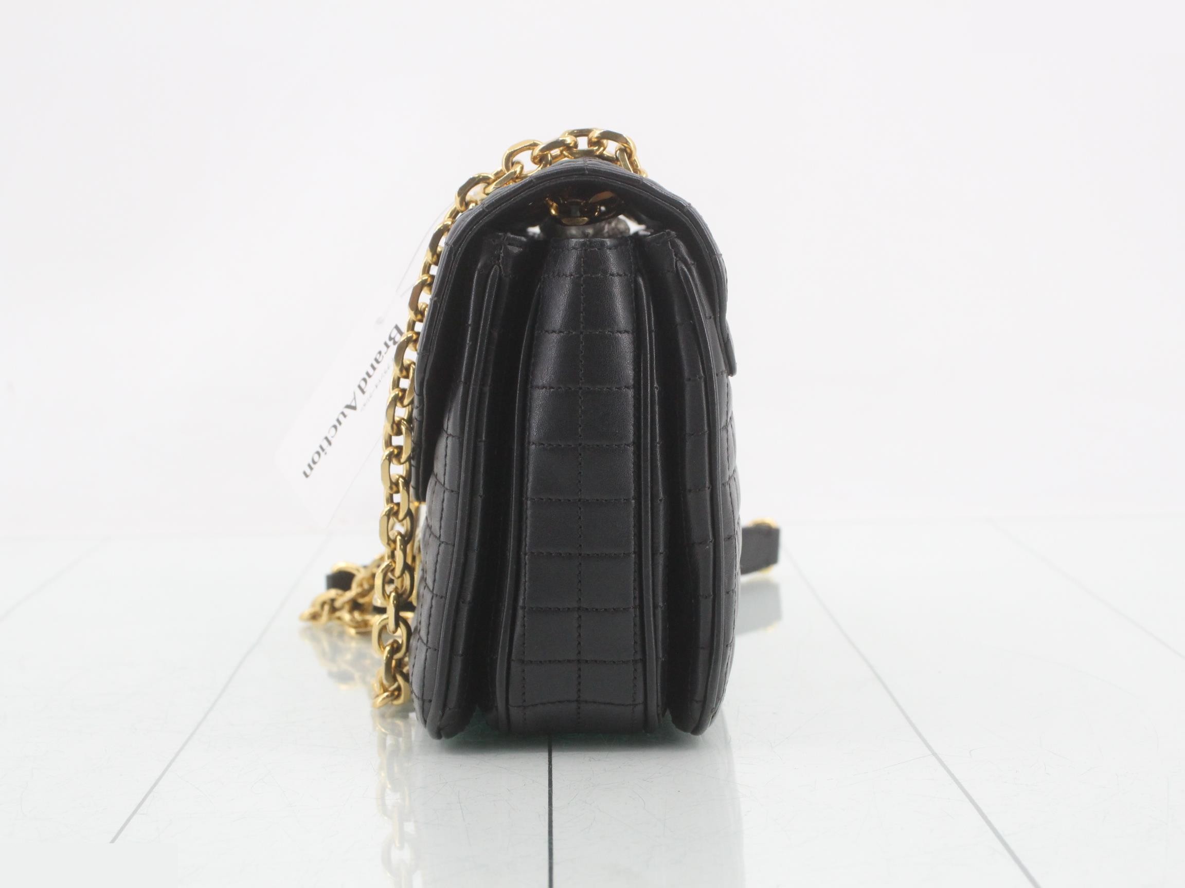 C Medium Leather Chain Shoulder Bag — view 3