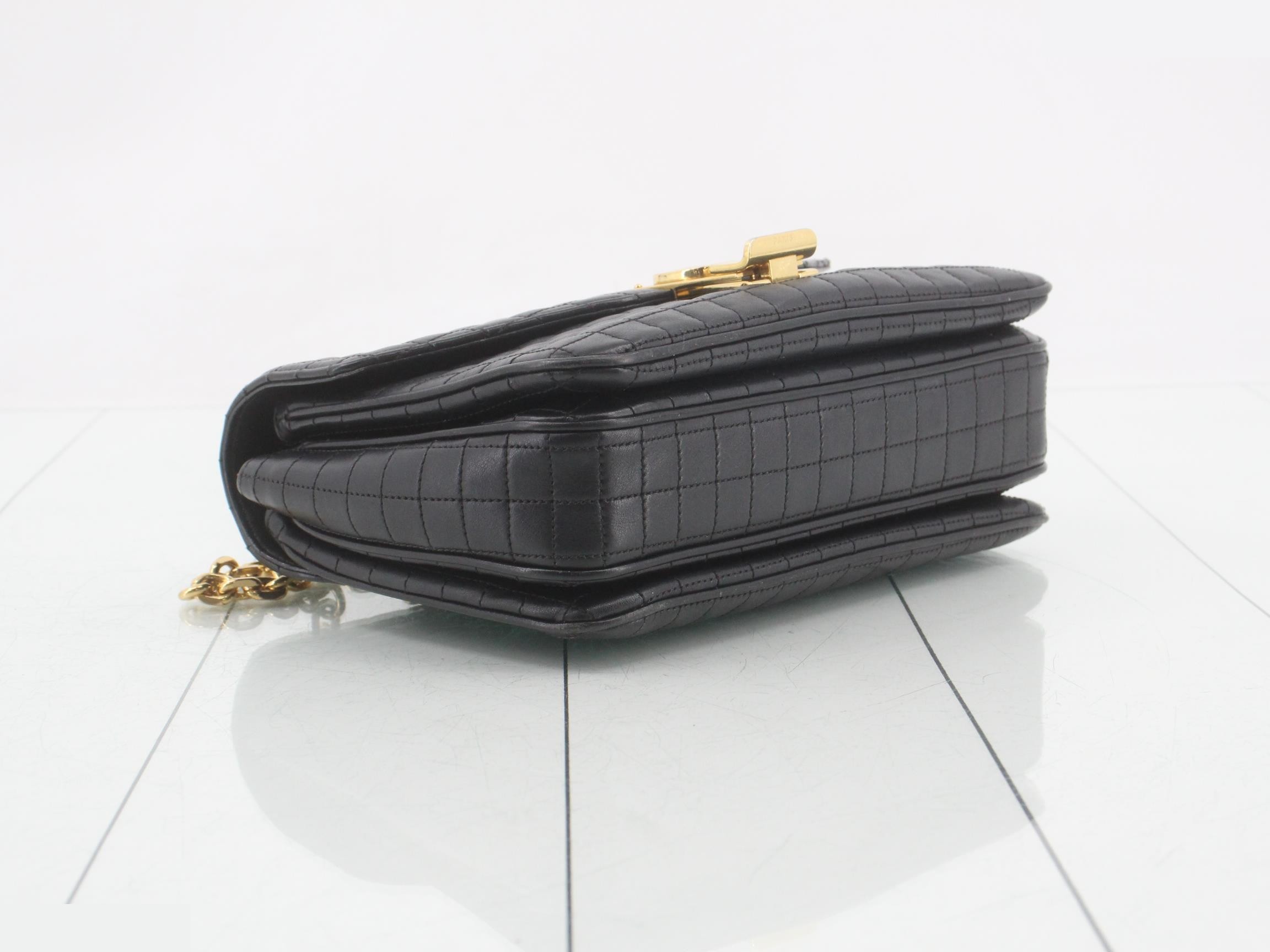C Medium Leather Chain Shoulder Bag — view 5