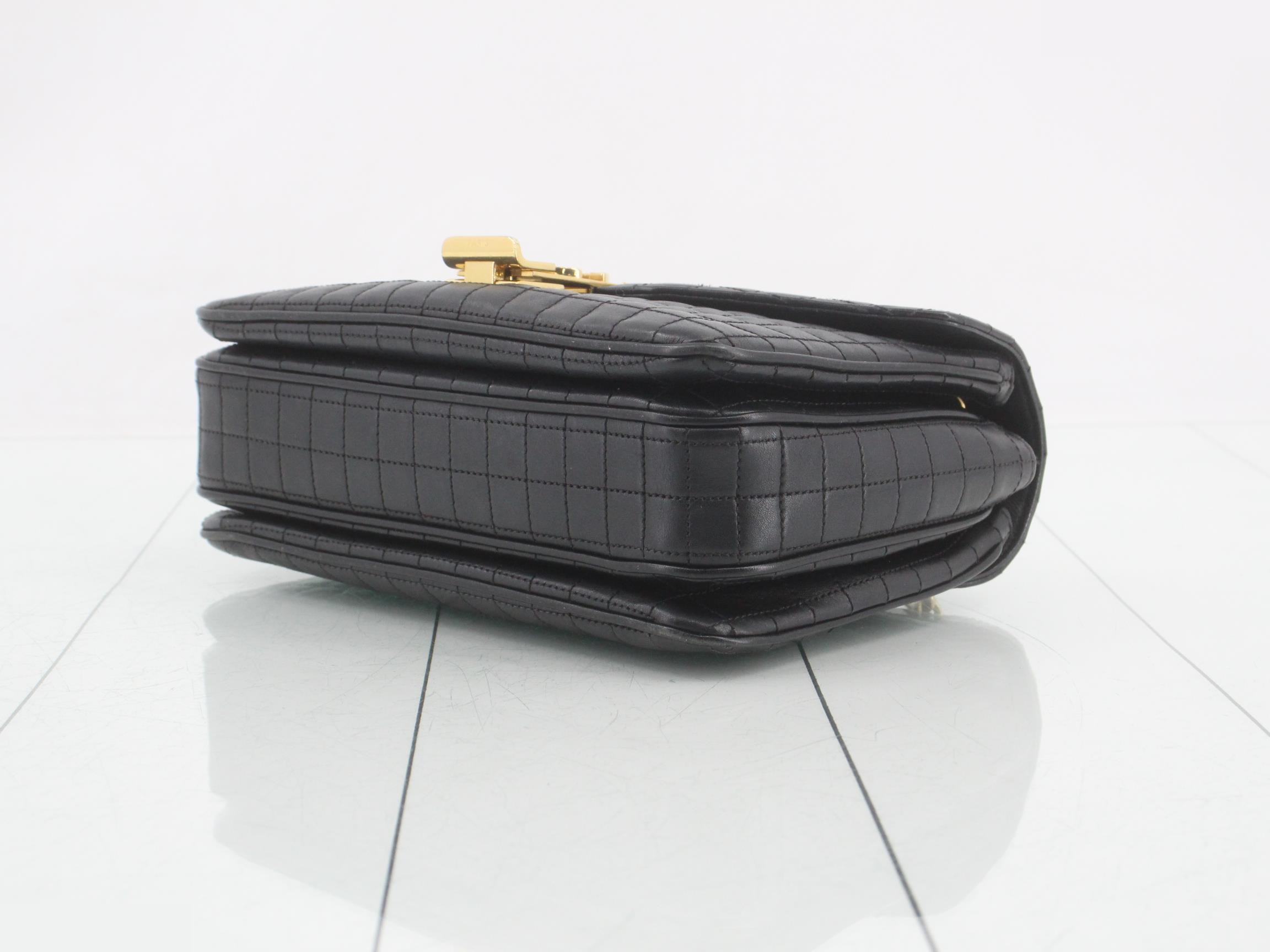 C Medium Leather Chain Shoulder Bag — view 6