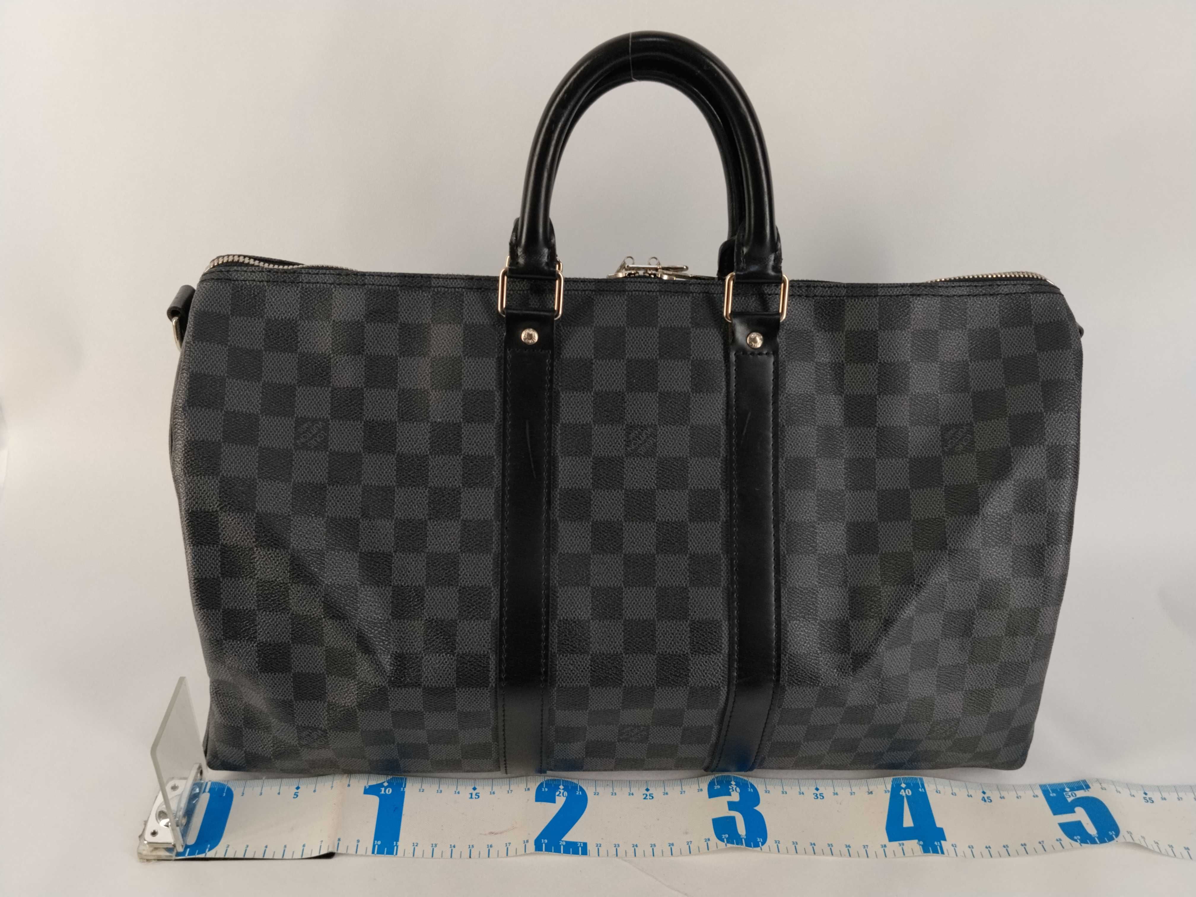 Damier Graphite Keepall Bandoulière 45 Black N41418 Boston Bag — view 2