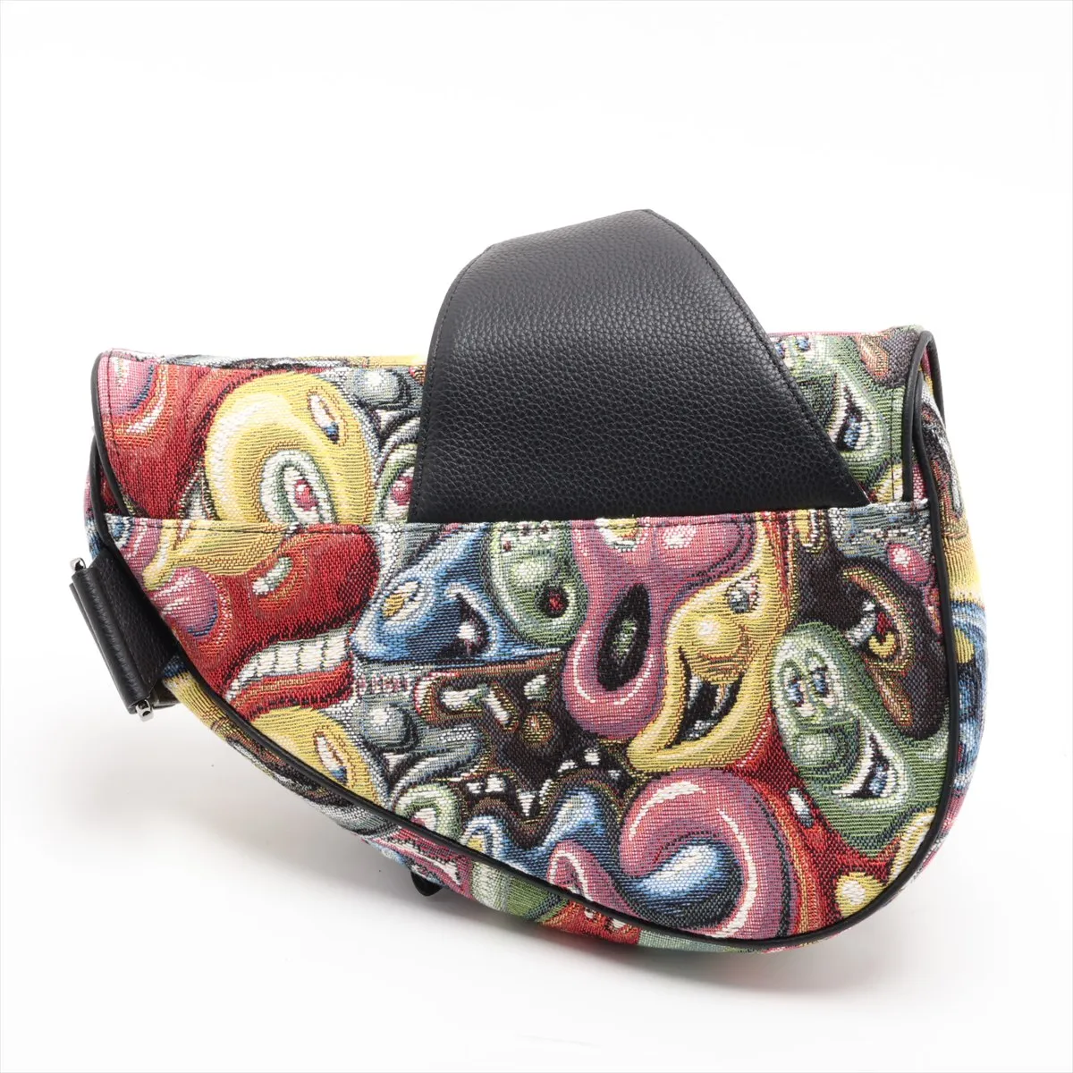 x Kennysharf Saddle Bag Canvas x Leather Body Bag Multicolor — view 2