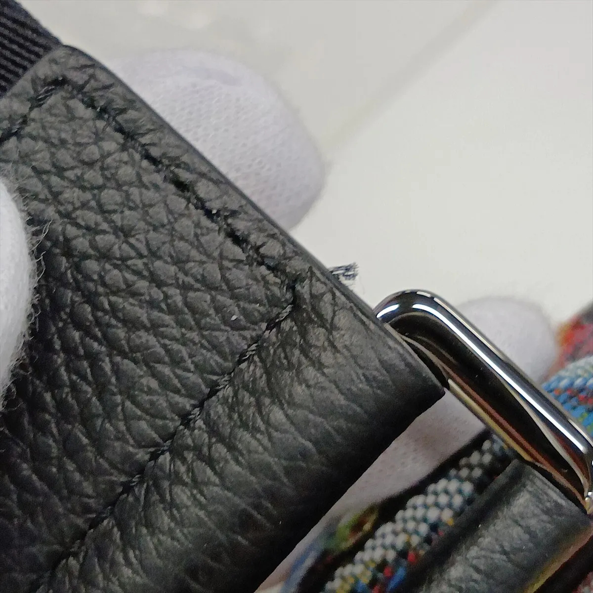 x Kennysharf Saddle Bag Canvas x Leather Body Bag Multicolor — view 13