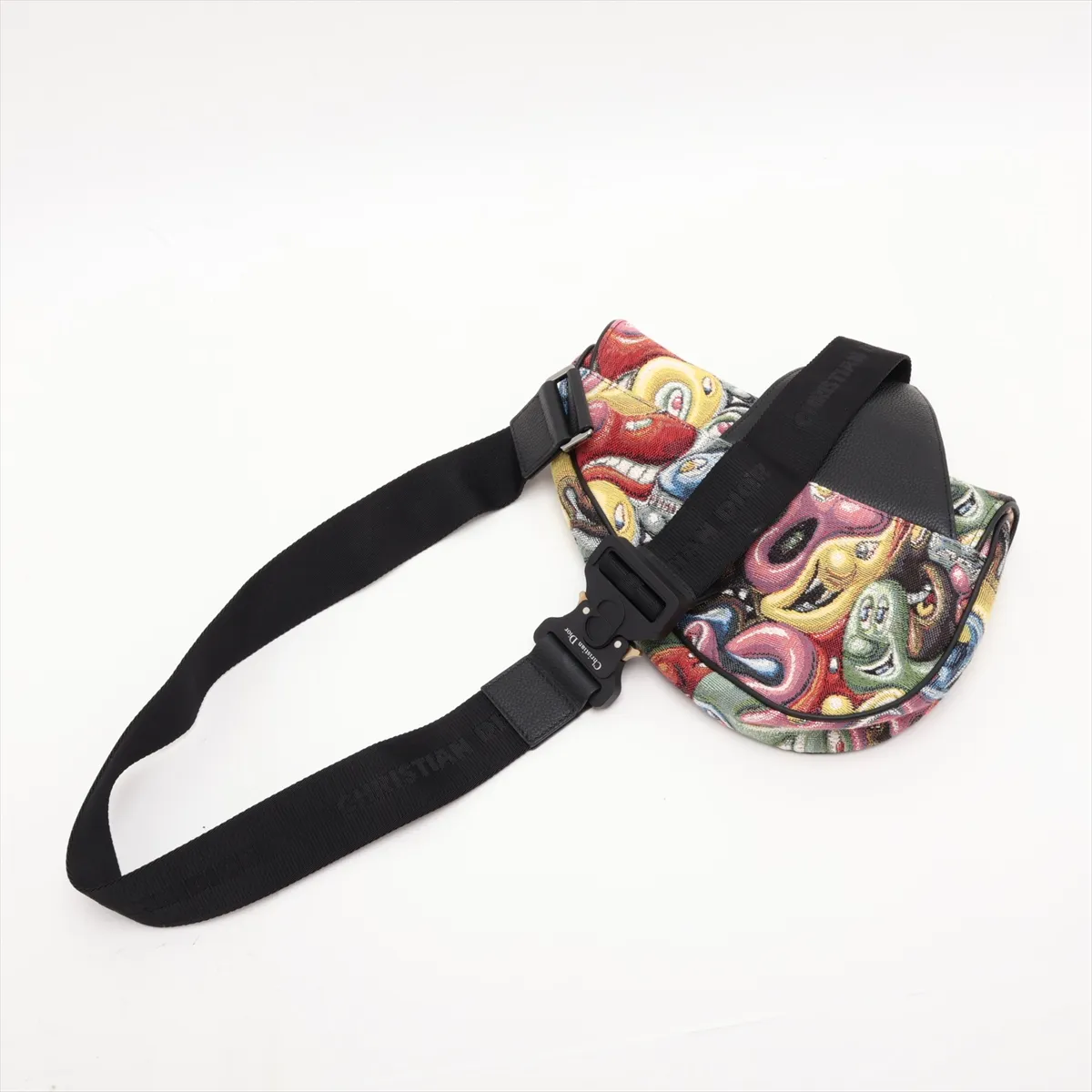 x Kennysharf Saddle Bag Canvas x Leather Body Bag Multicolor — view 5