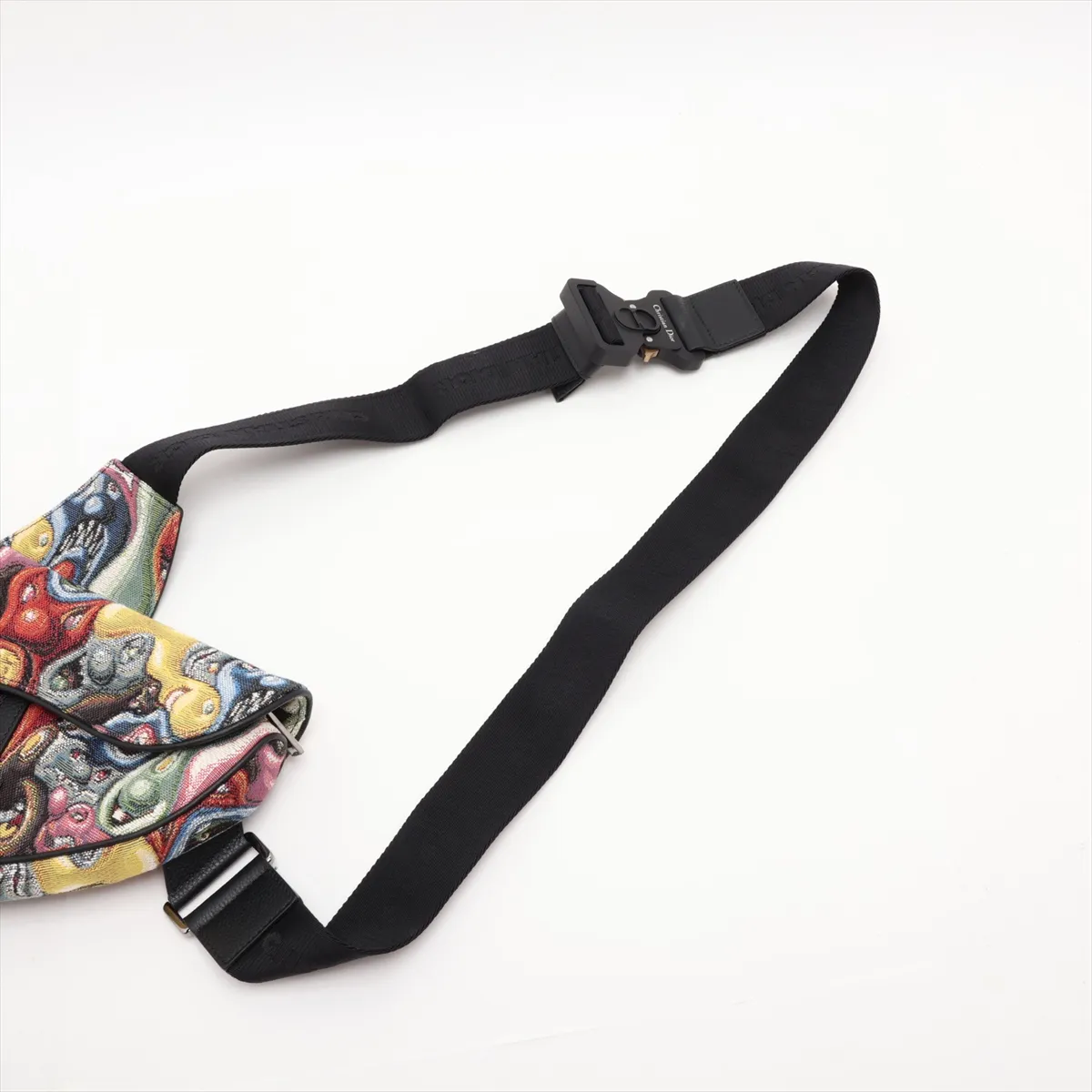 x Kennysharf Saddle Bag Canvas x Leather Body Bag Multicolor — view 6