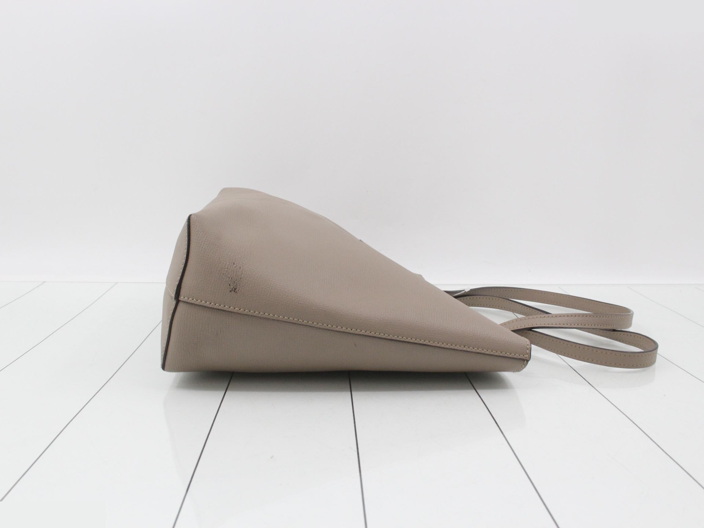 F is Tote Bag, Beige, 198 0391 — view 3