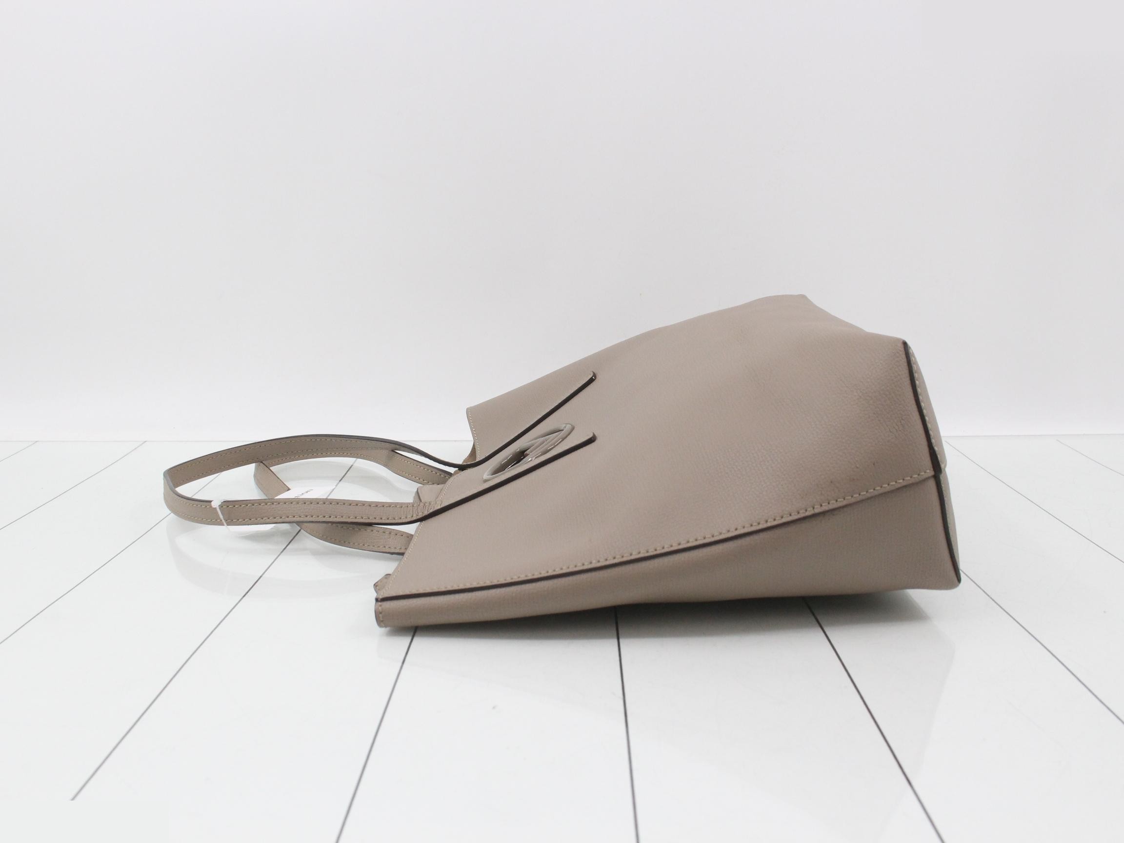 F is Tote Bag, Beige, 198 0391 — view 4