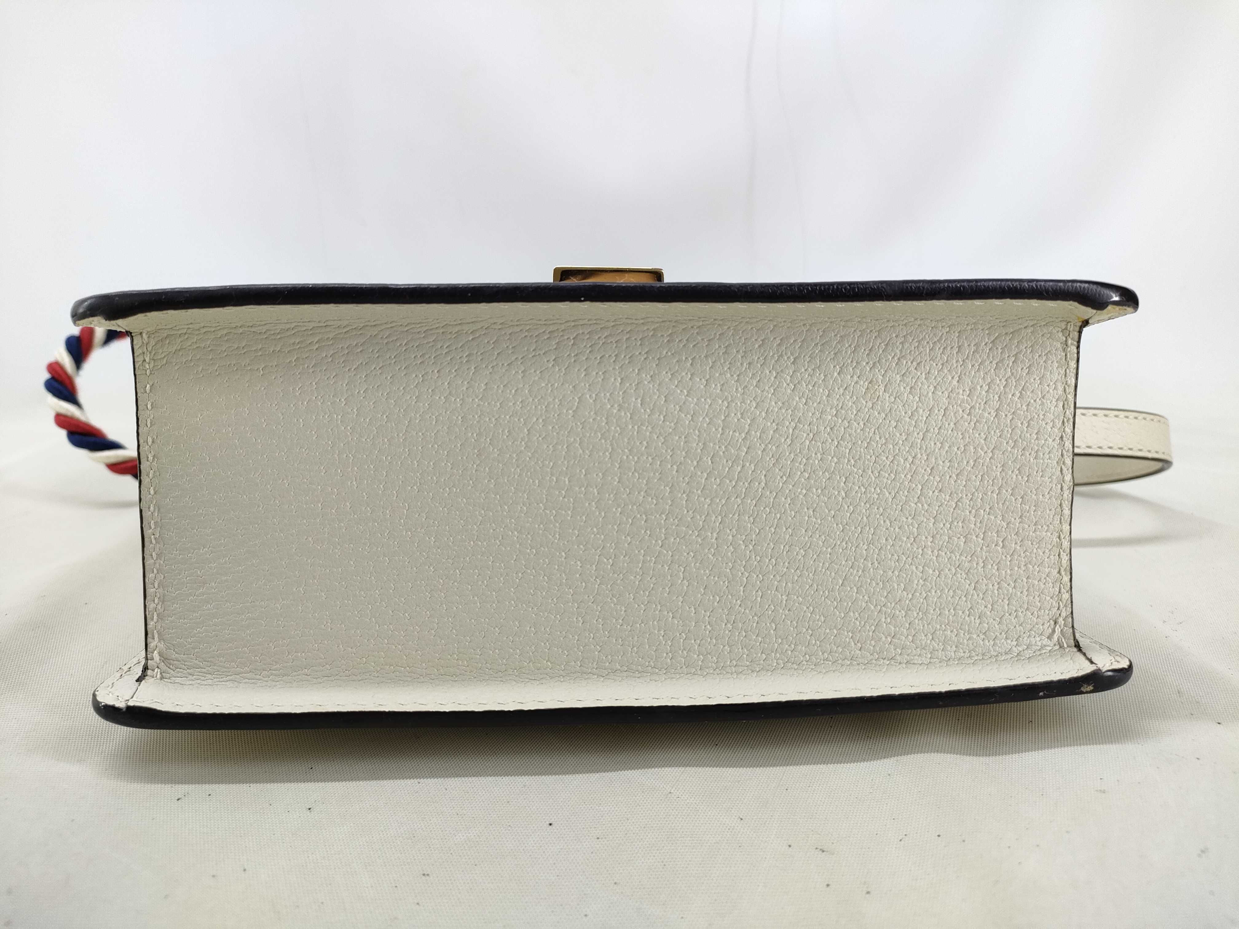 Sylvie Leather 2-Way Handbag, White, 470270 (Shoulder Bag) — view 3