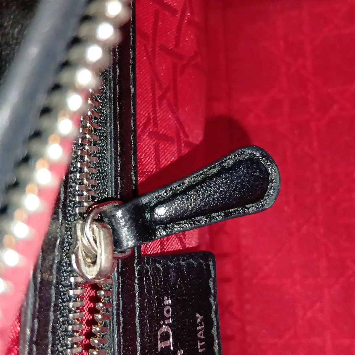 Cannage Lady Dior Leather 2-Way Handbag, Black — view 12