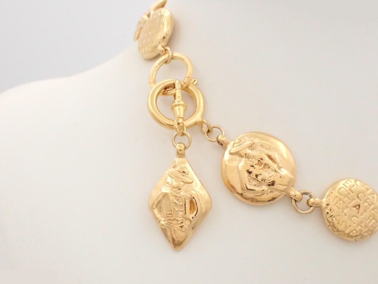 Gold necklace, chain approximately 42cm — view 2