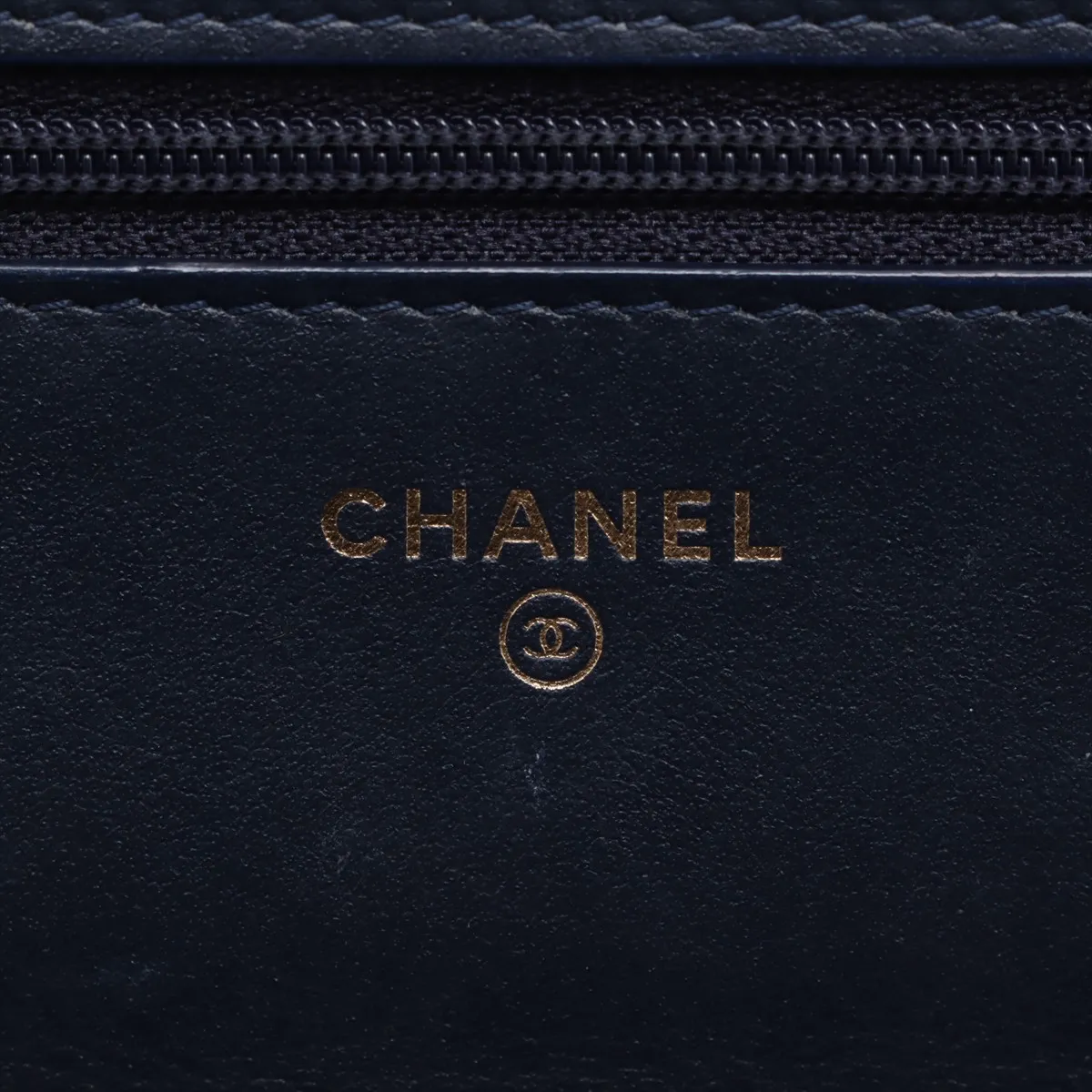 Matelasse Tweed Chain Wallet Blue Gold Hardware 26708924 No. 26 — view 10