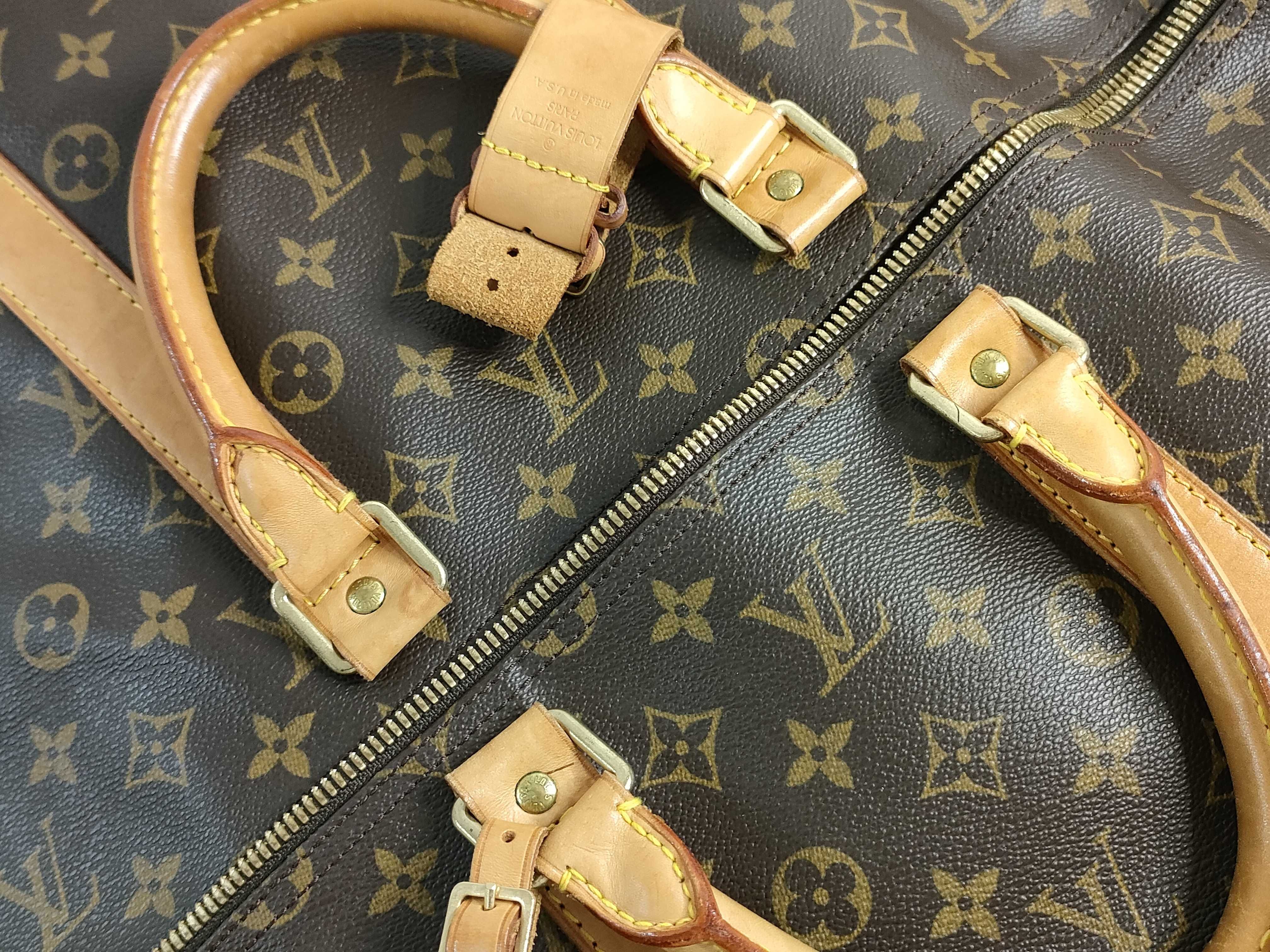 Monogram Keepall 55 M41424 SD1023 Brown Boston Bag — view 13