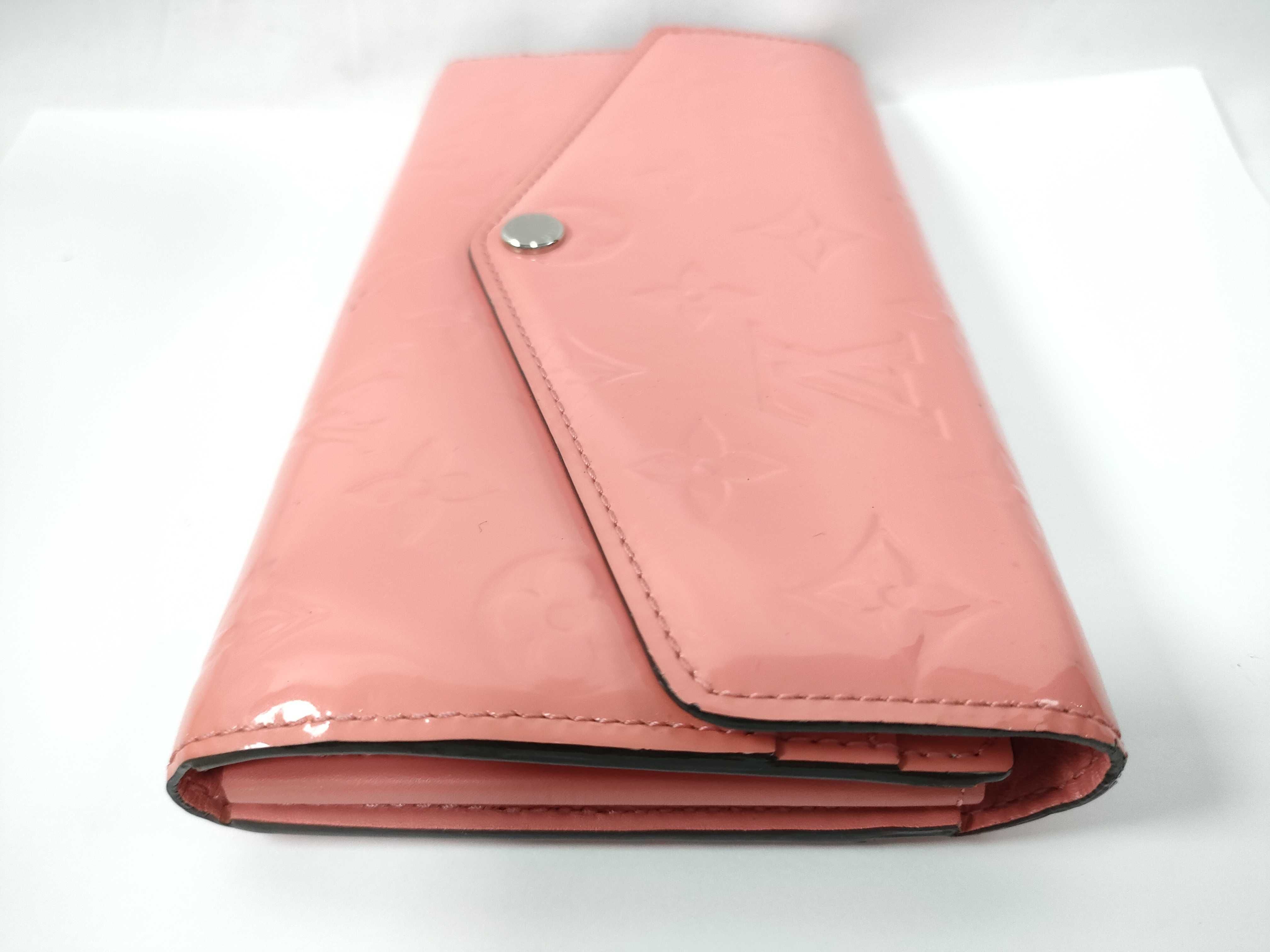 Vernis LV Portefeuille Sarah Vernis Rose Rich Wallet — view 6