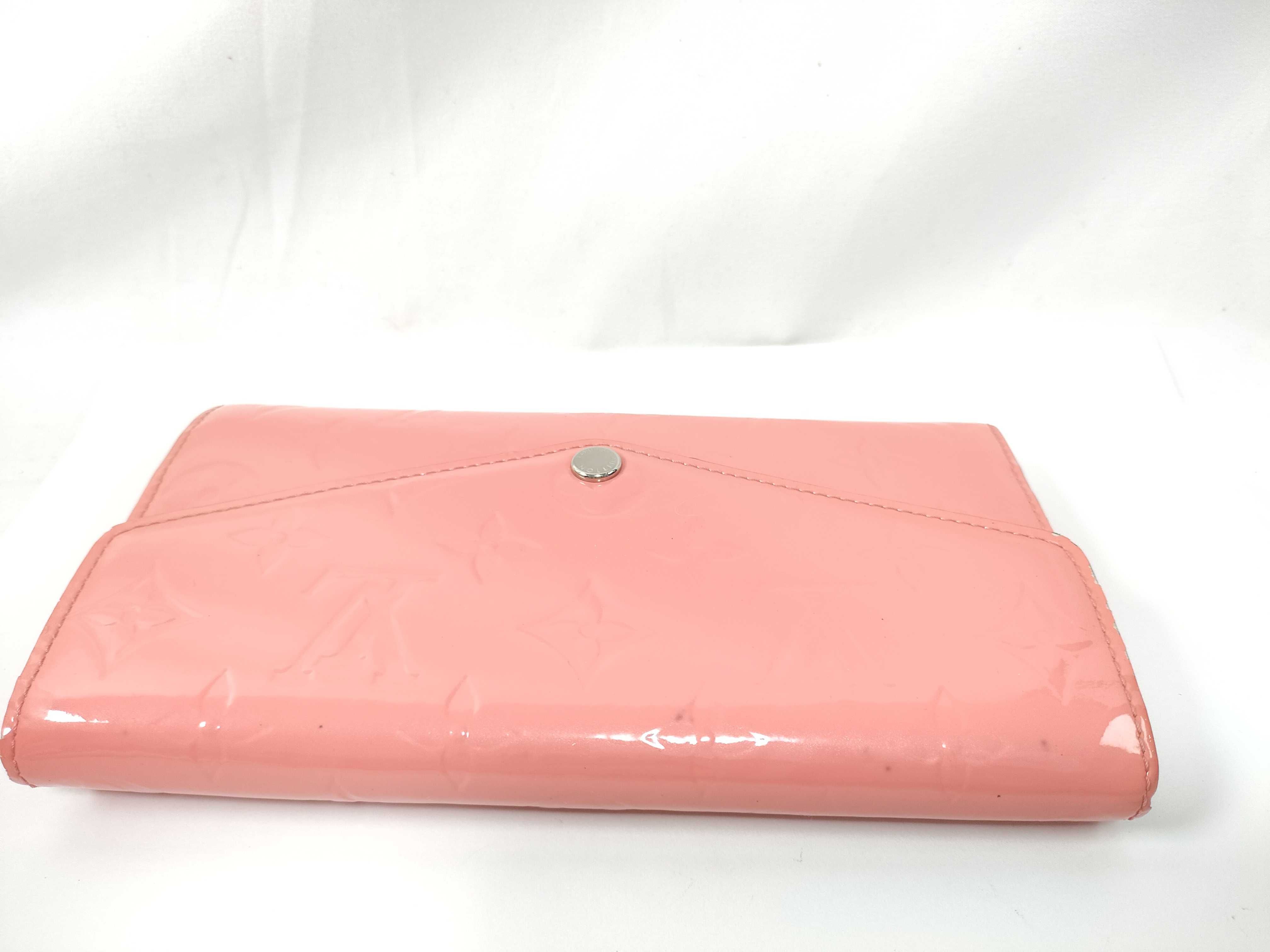 Vernis LV Portefeuille Sarah Vernis Rose Rich Wallet — view 8