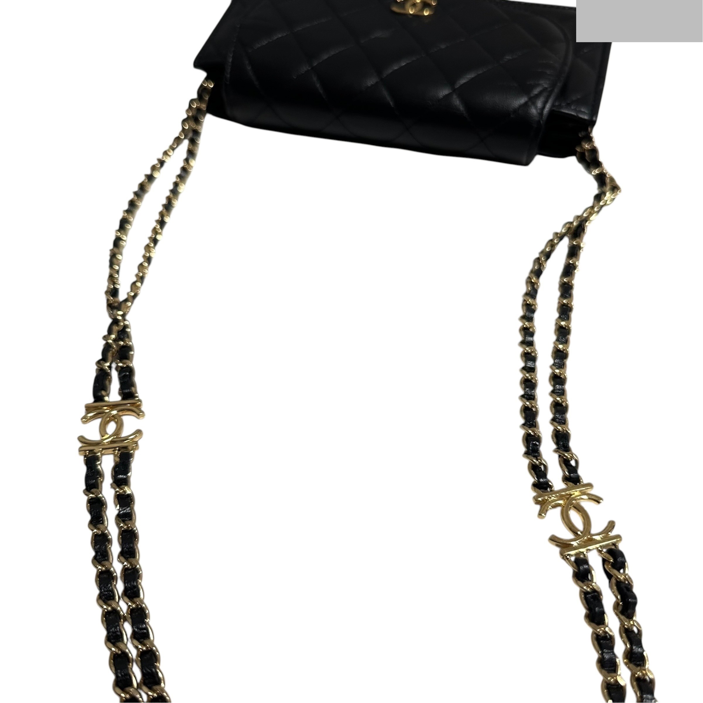 Matelassé Lambskin Mini Chain Clutch Shoulder Bag AP2999 — view 11