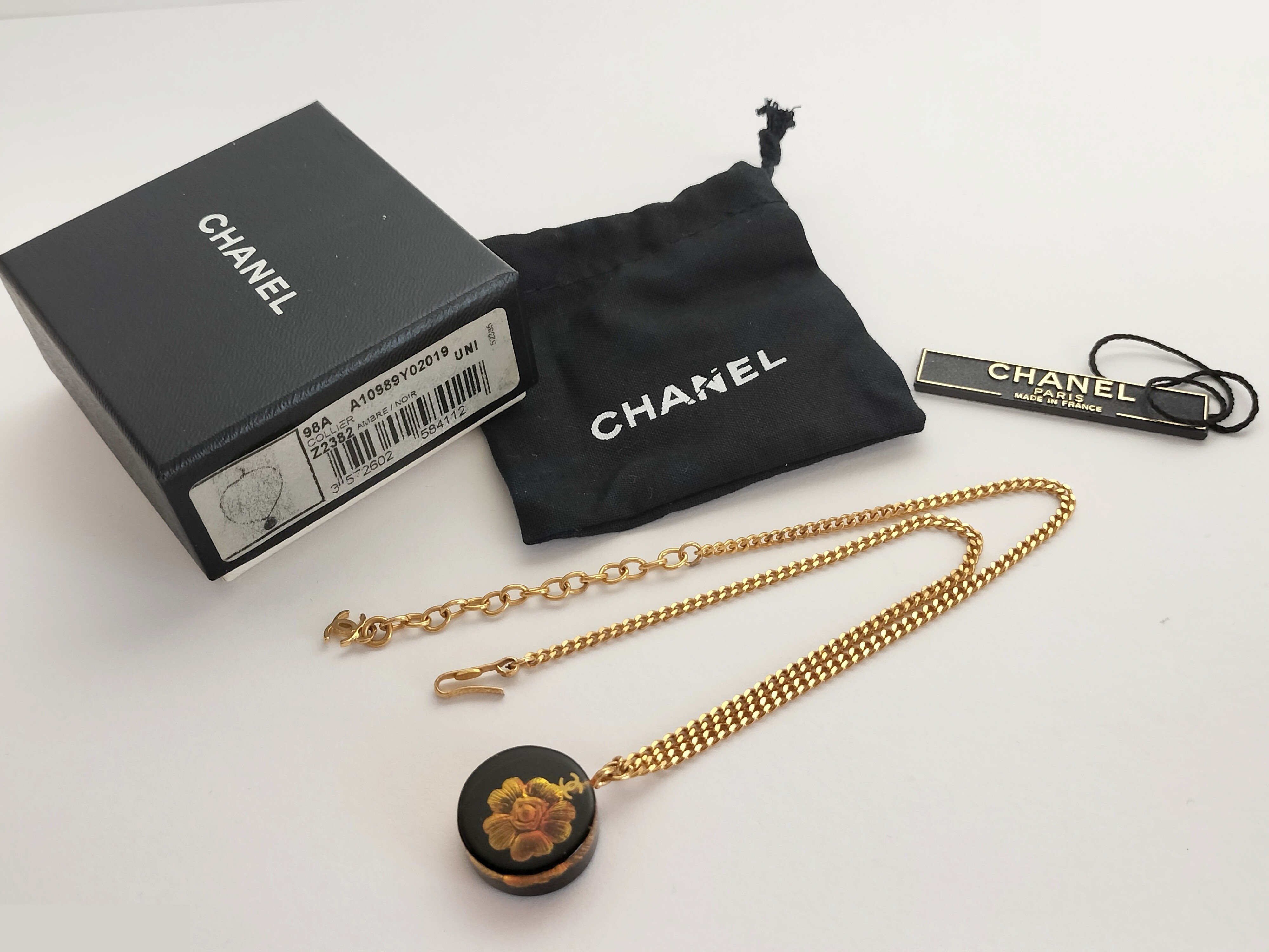 Coco Camellia Gold Necklace, Chain approx. 40cm — view 2