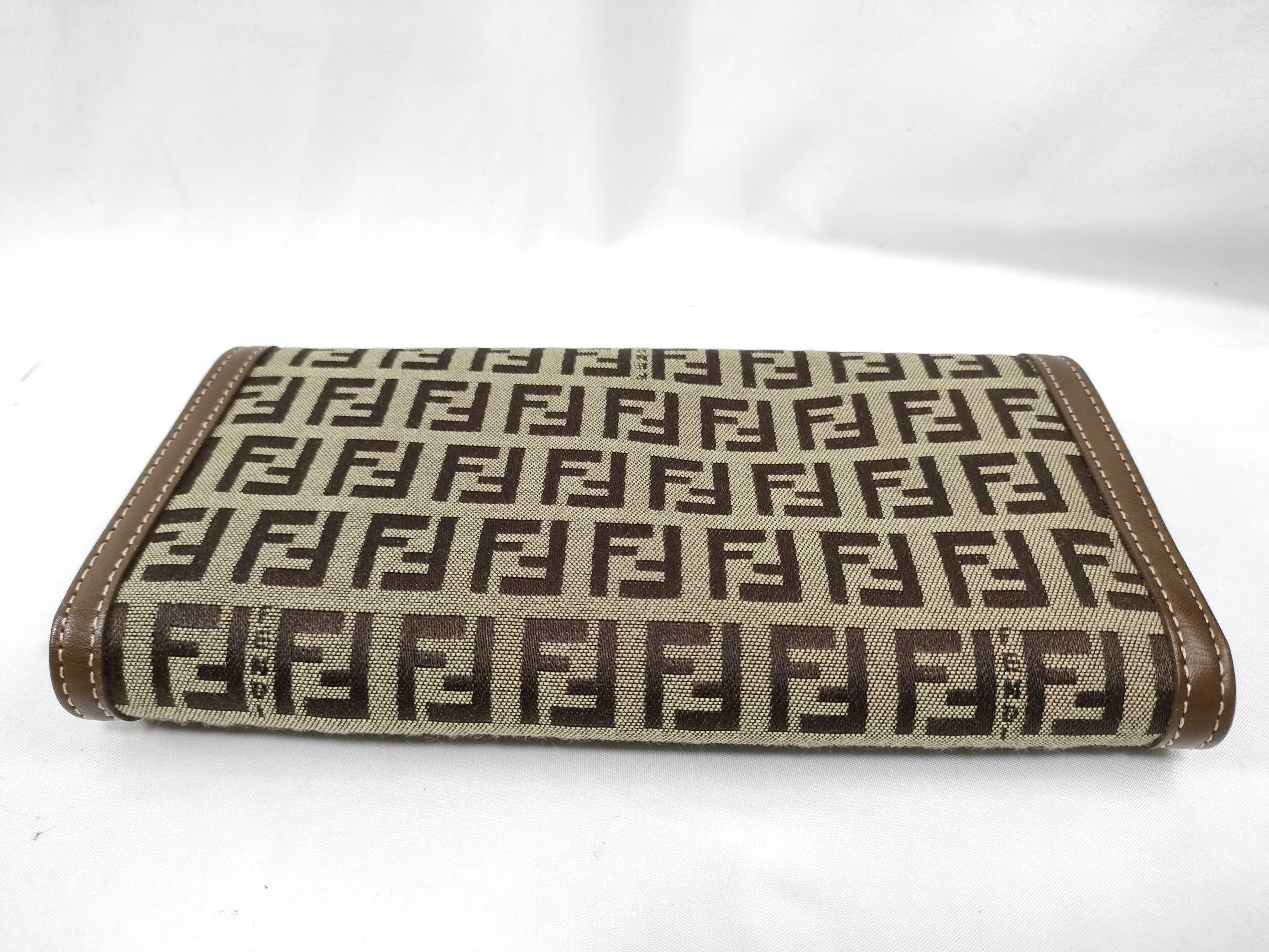 Zucchino Canvas Leather Long Wallet 8M0000 — view 4