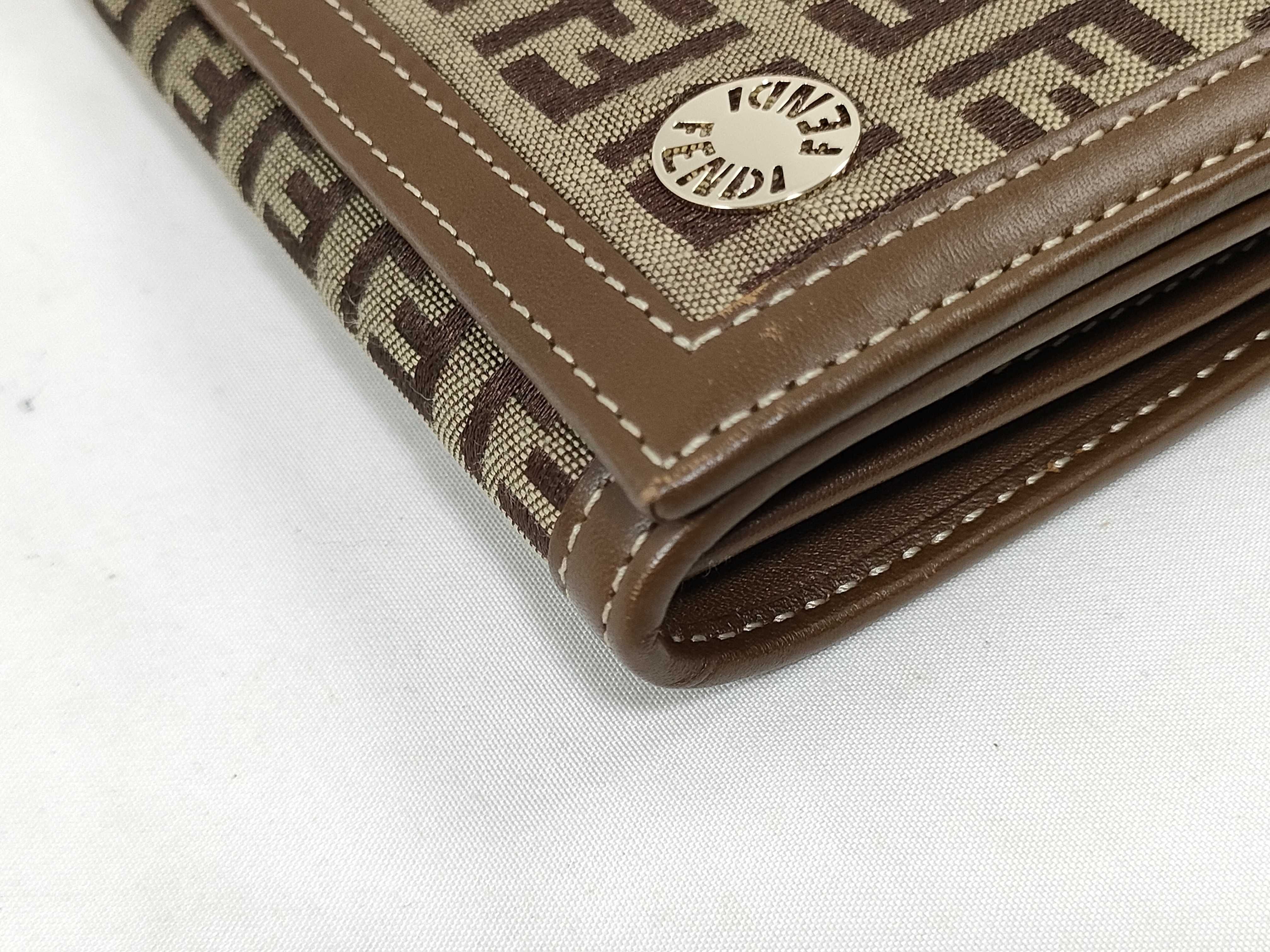 Zucchino Canvas Leather Long Wallet 8M0000 — view 6