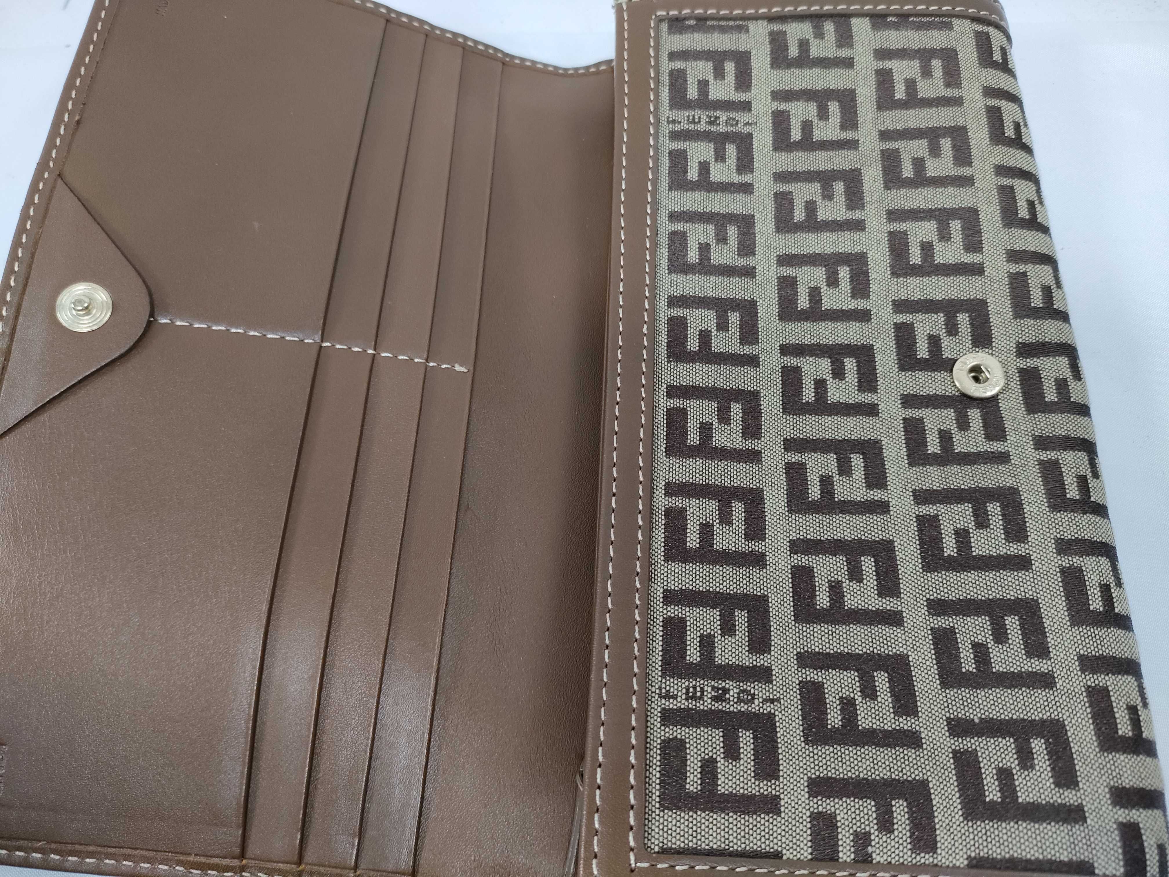 Zucchino Canvas Leather Long Wallet 8M0000 — view 8