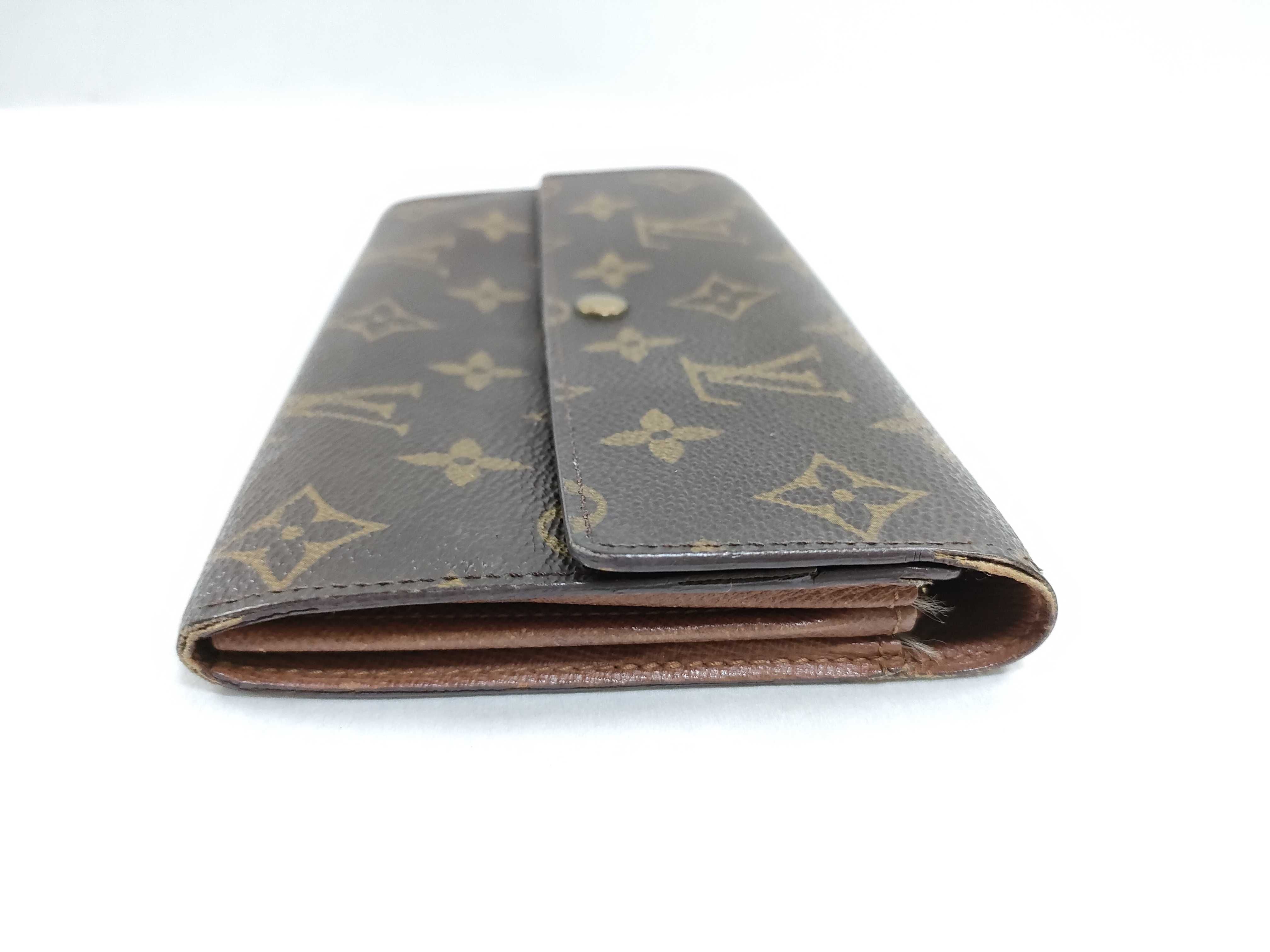 Monogram LV Wallet Portefeuille Sarah Brown Wallet — view 4