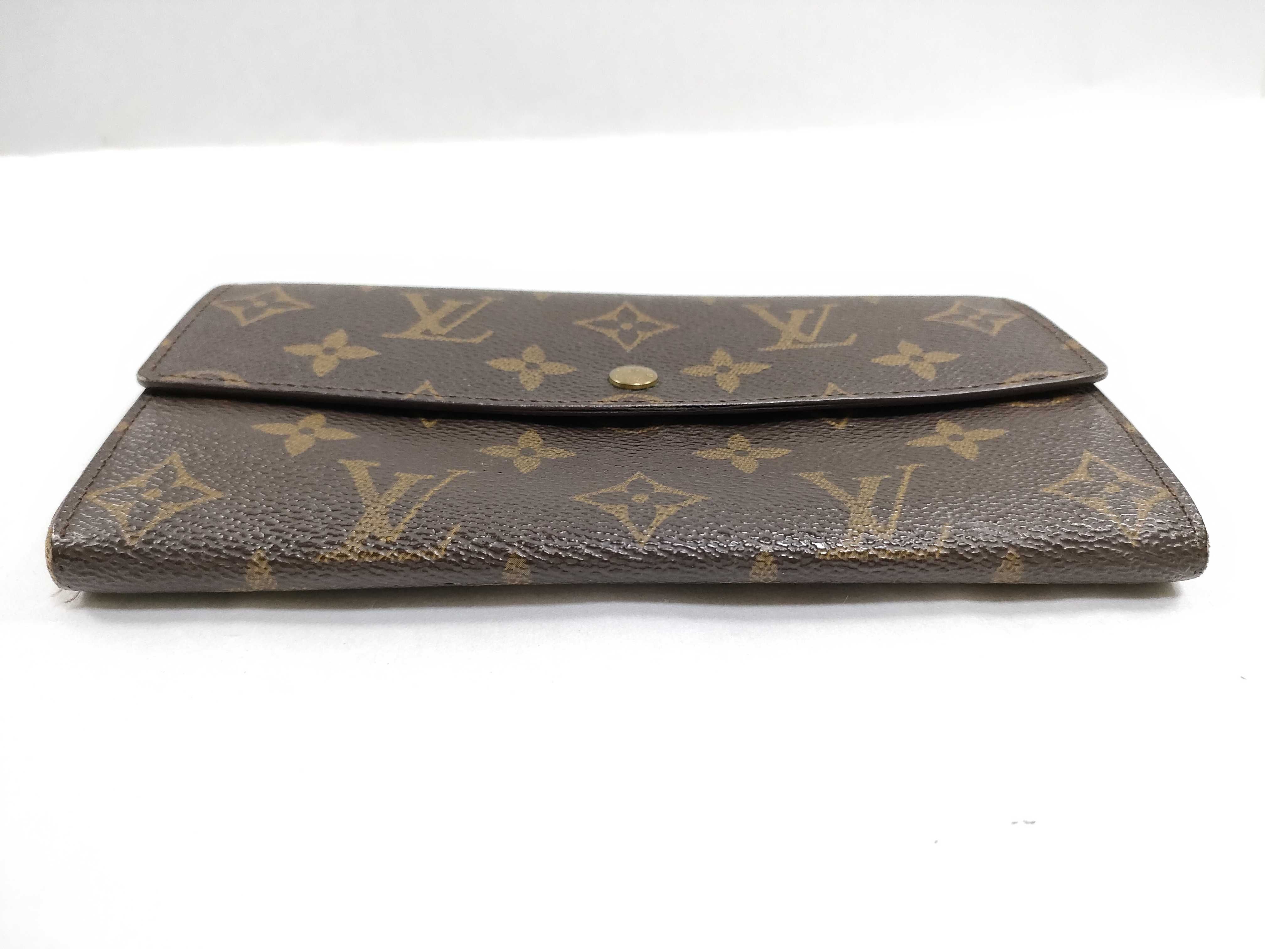 Monogram LV Wallet Portefeuille Sarah Brown Wallet — view 5