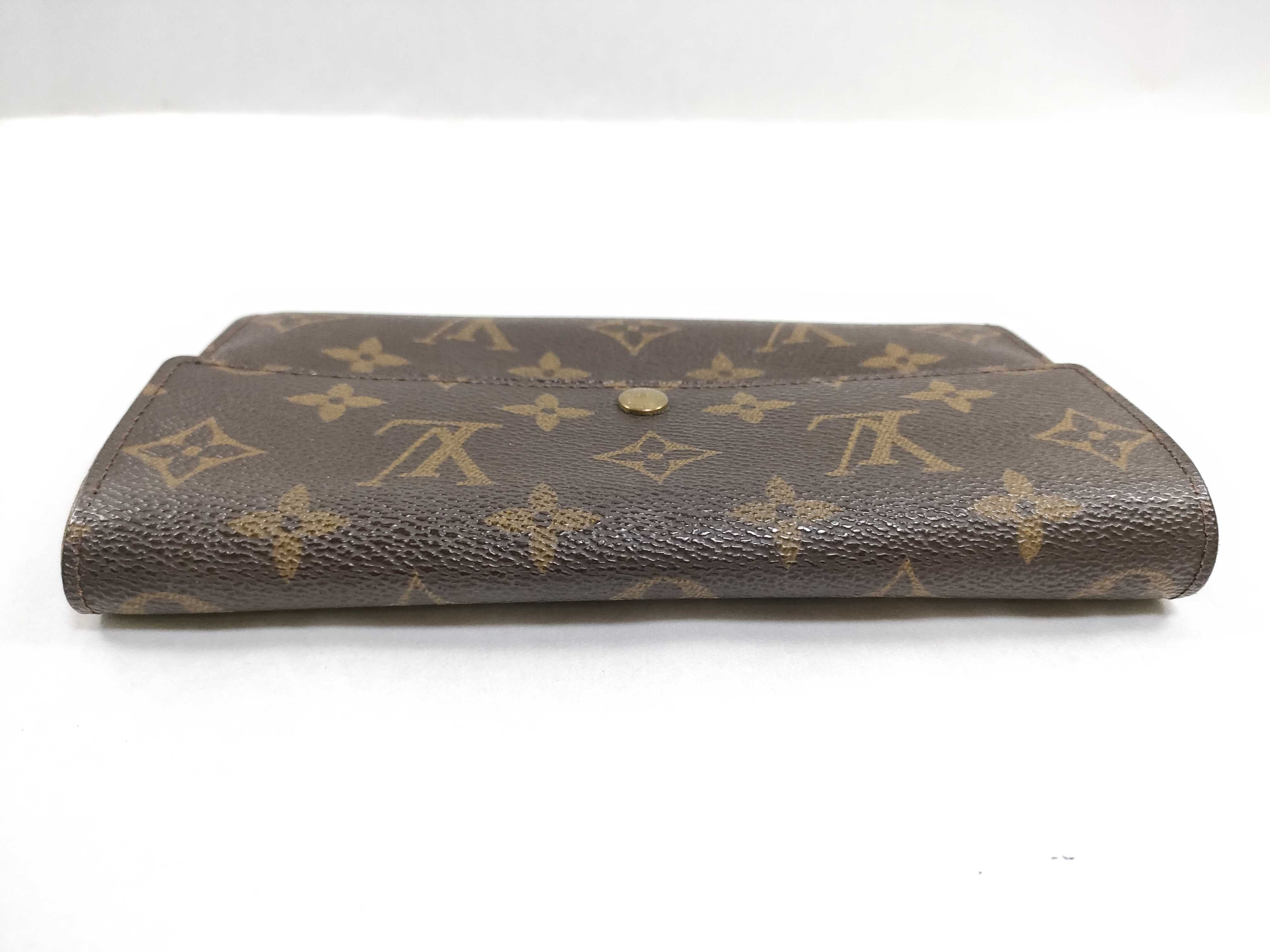 Monogram LV Wallet Portefeuille Sarah Brown Wallet — view 6