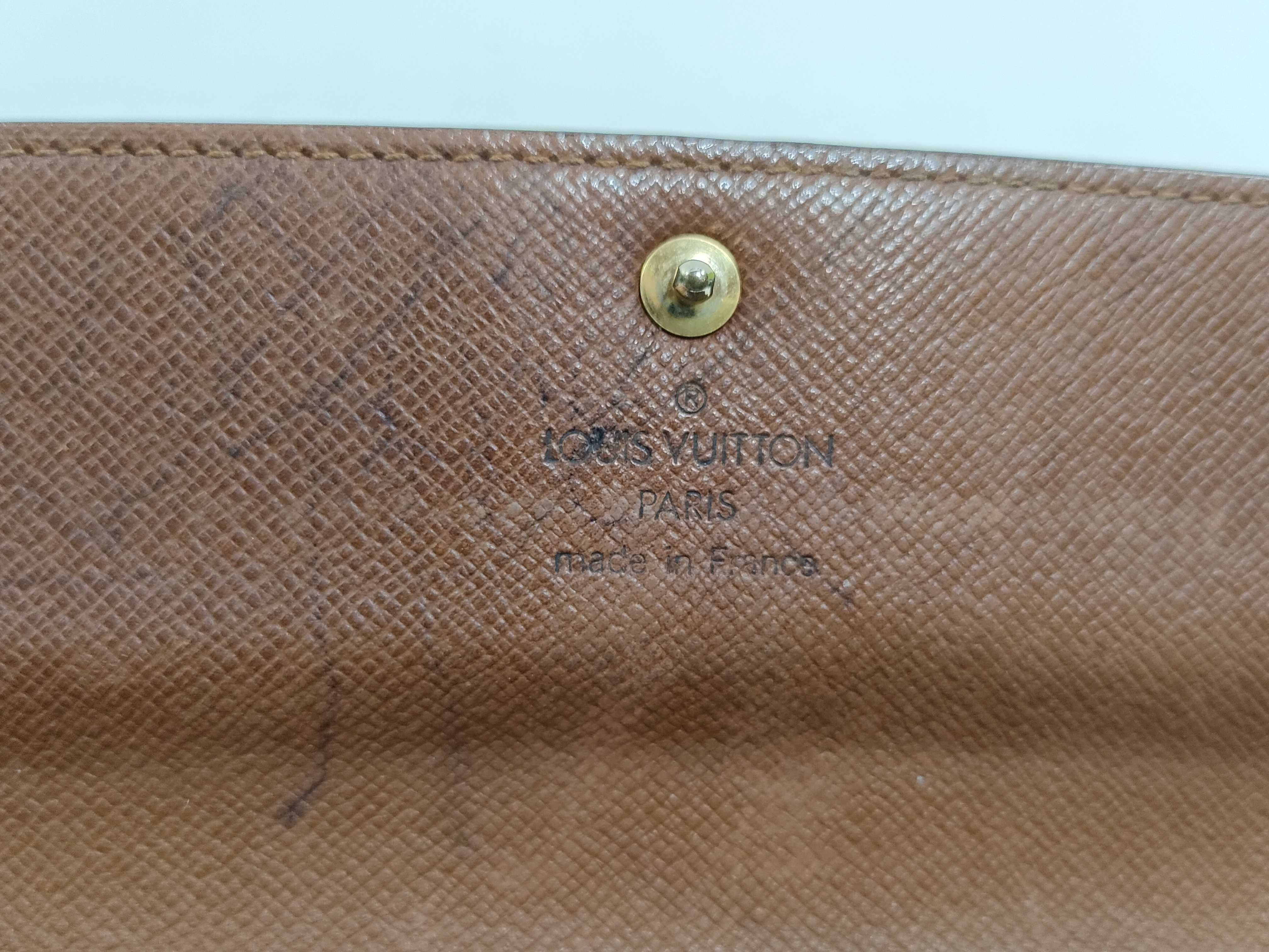 Monogram LV Wallet Portefeuille Sarah Brown Wallet — view 8