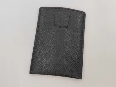 Taiga Louis Vuitton Taiga Etui Carte Visite Toilette Epicea MI0996 Card Case