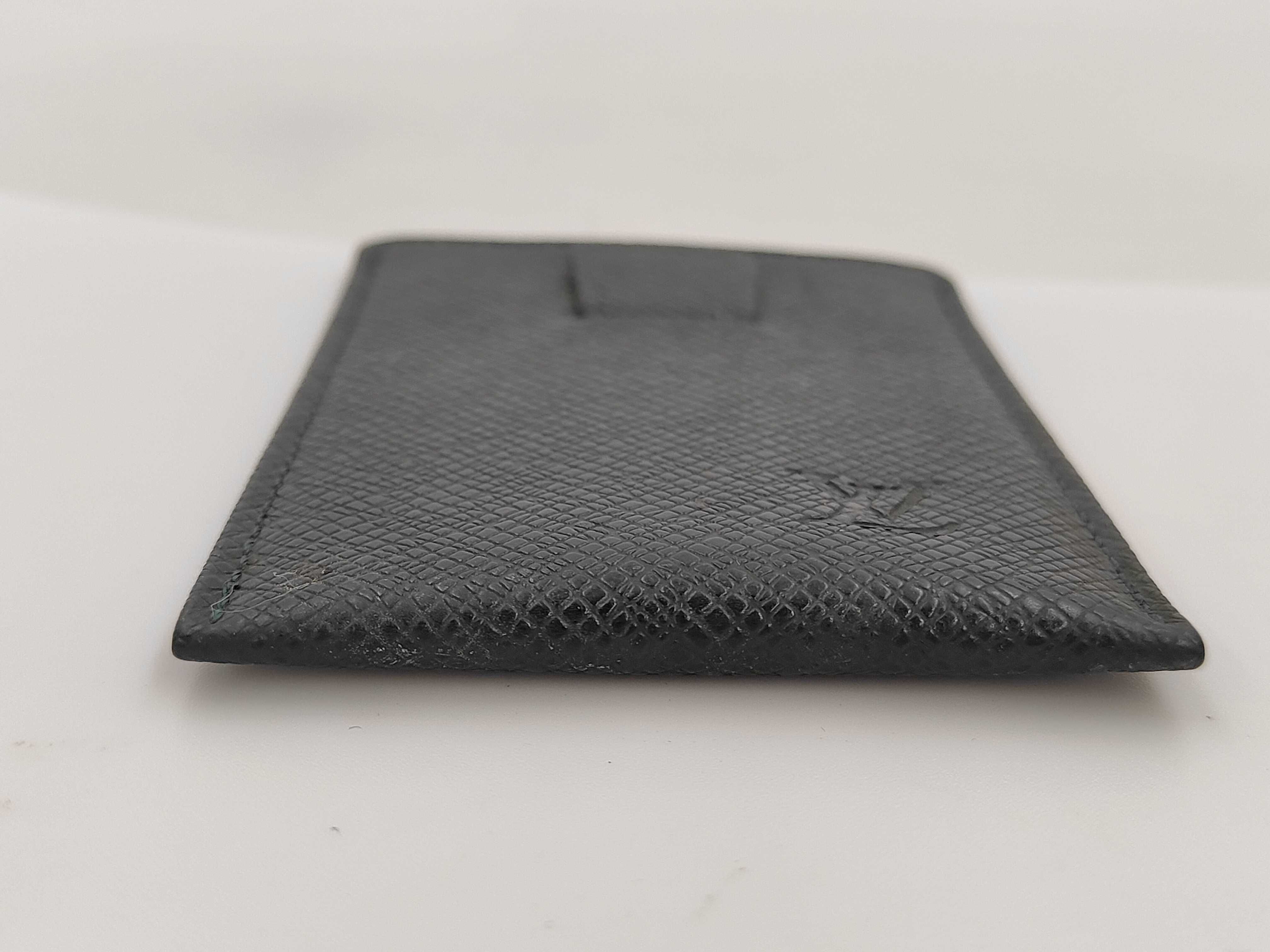 Taiga Louis Vuitton Taiga Etui Carte Visite Toilette Epicea MI0996 Card Case — view 4