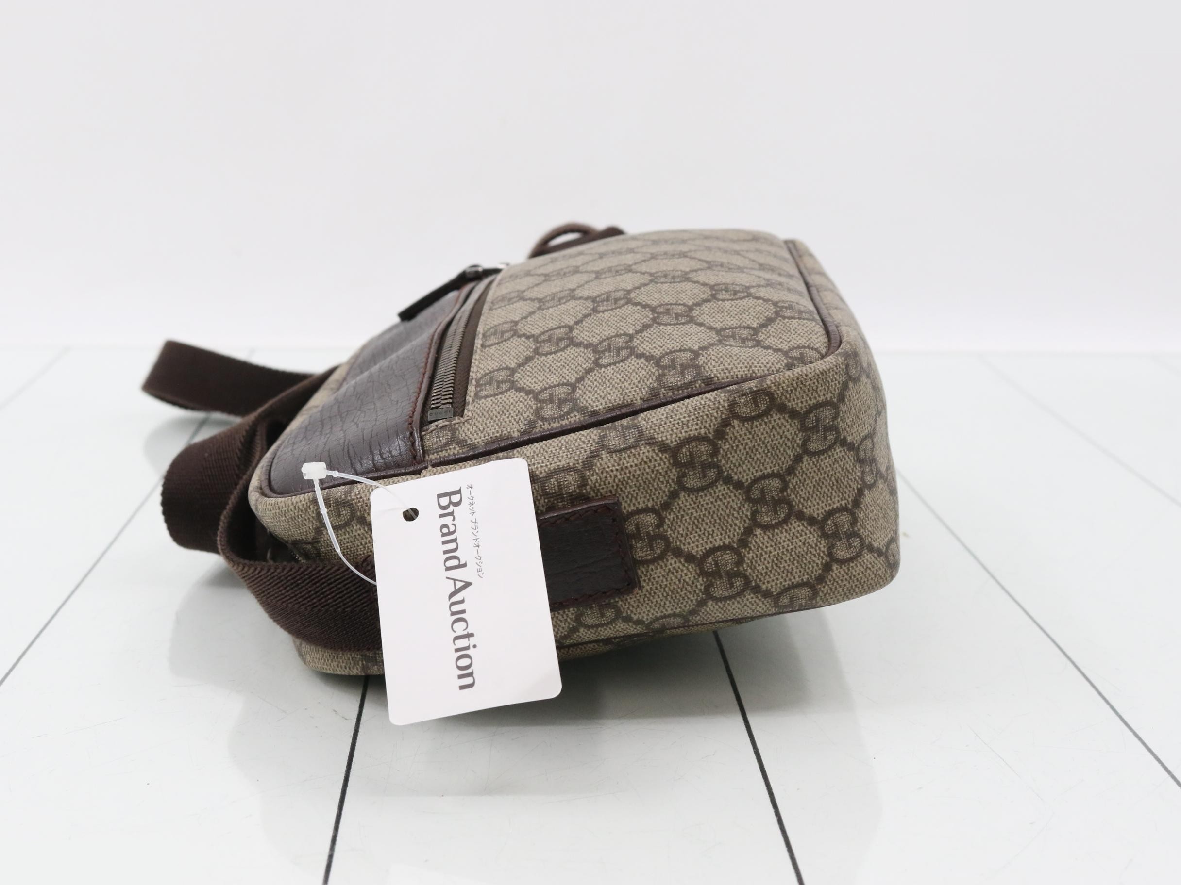 GG Supreme Shoulder Bag BE/DBR — view 4