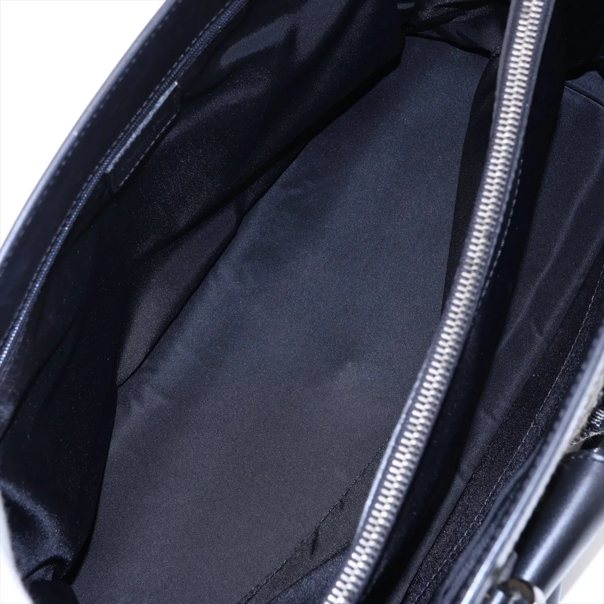 Trotter Canvas x Leather Handbag, Black — view 8