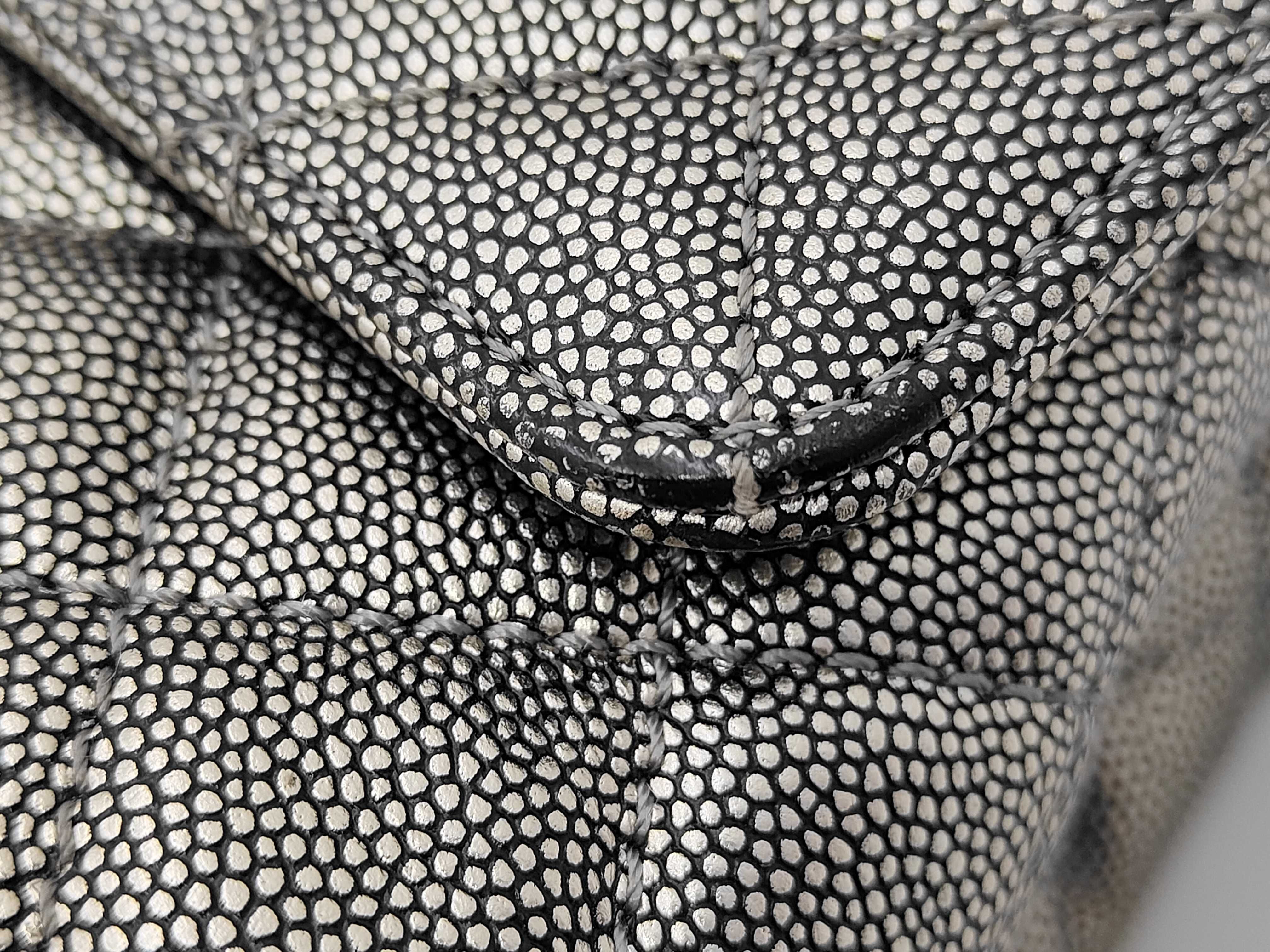 Top Handle Flap Bag / Matelassé / Coco Handle XS Handbag A92990 Silver Vintage Gold Hardware Caviar Skin 28338372 — view 14