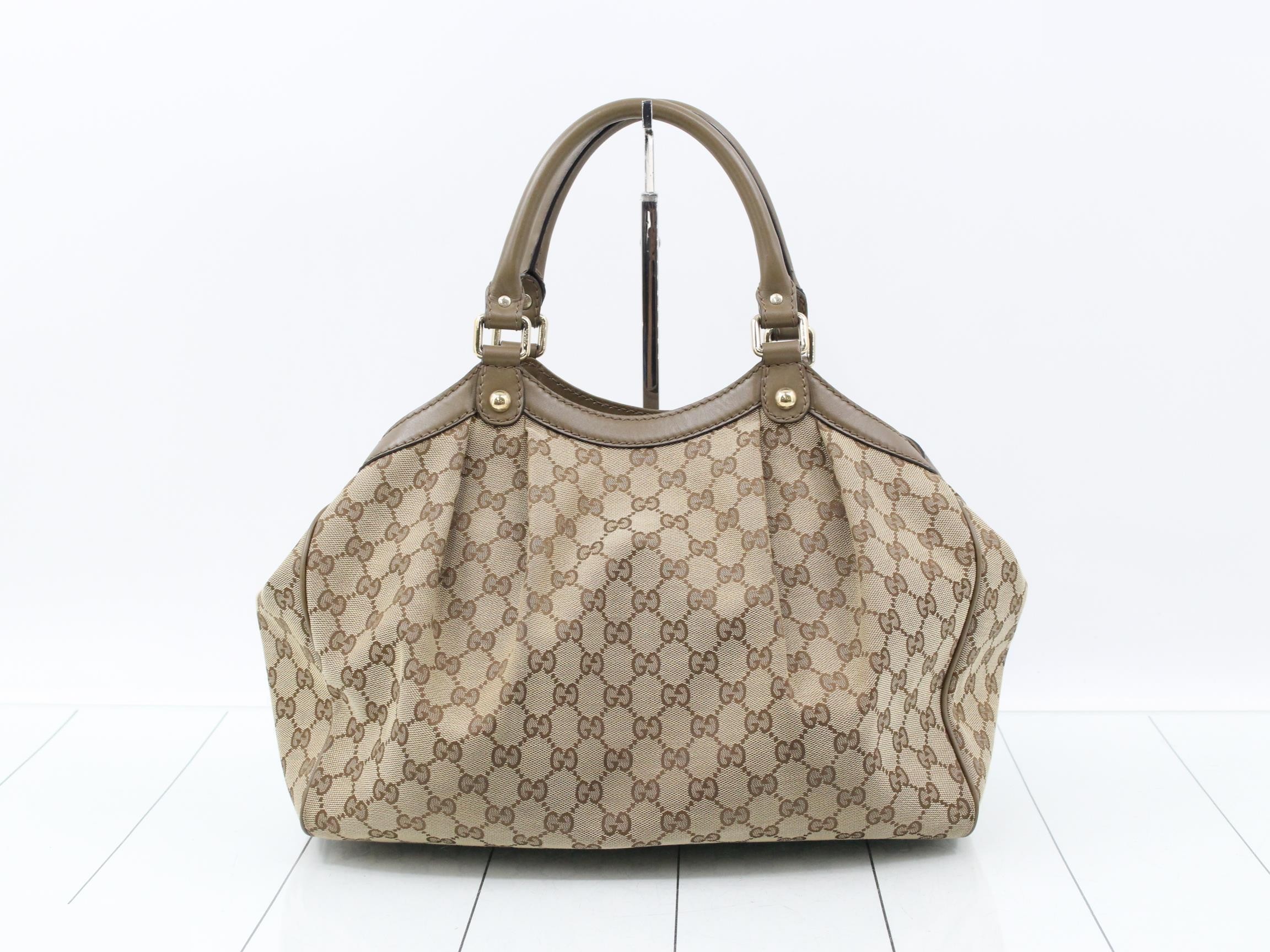 Sukey GG Canvas Leather Handbag — view 2