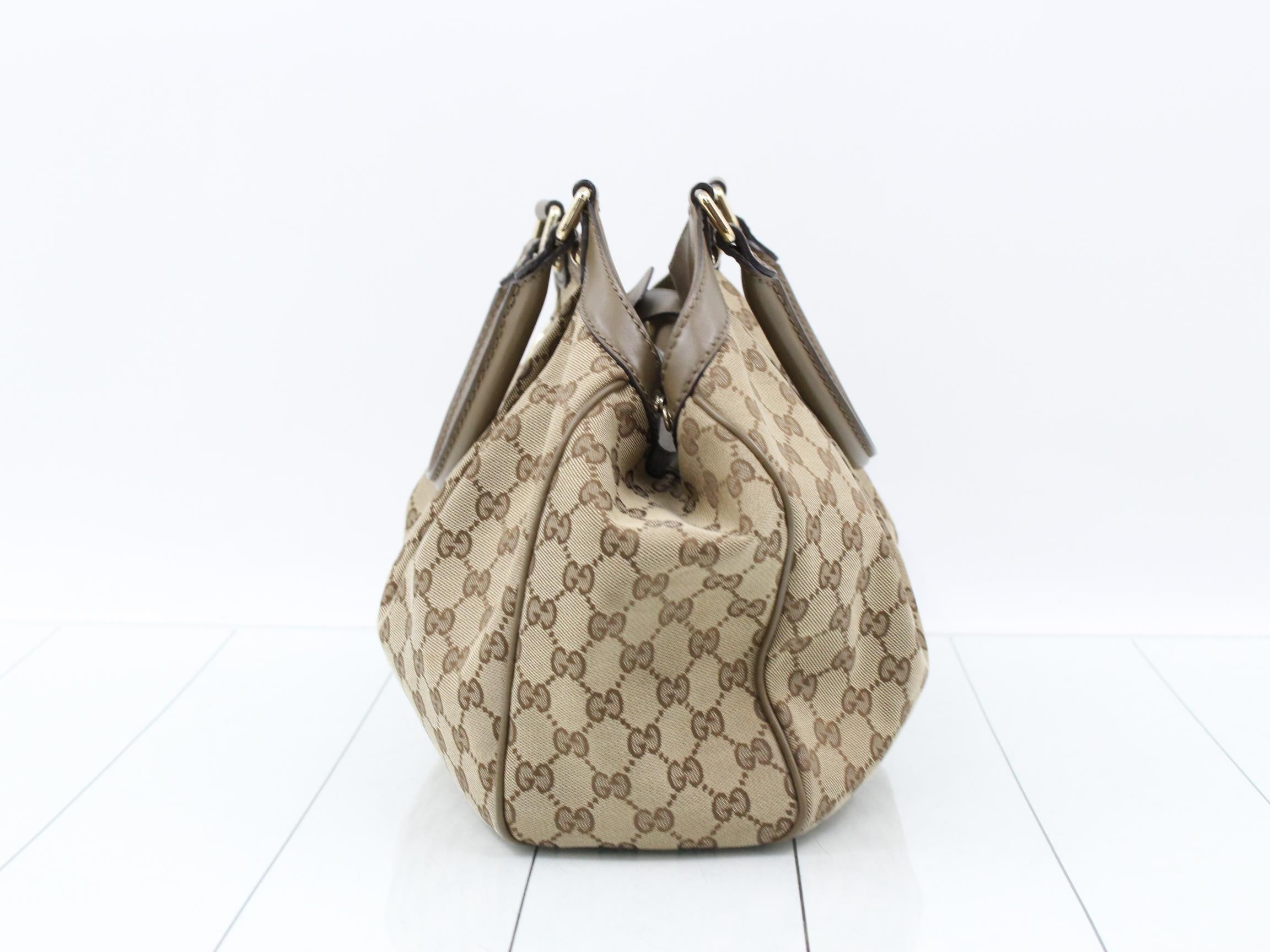 Sukey GG Canvas Leather Handbag — view 3