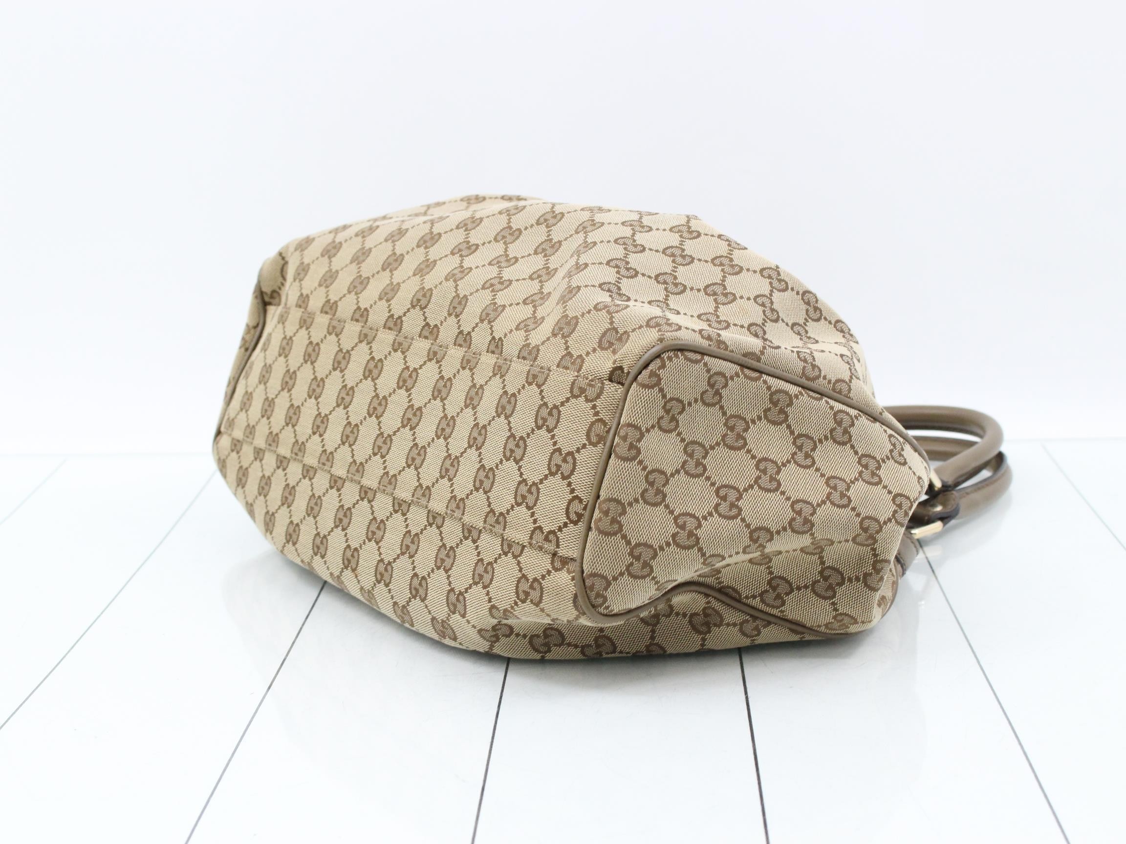 Sukey GG Canvas Leather Handbag — view 6