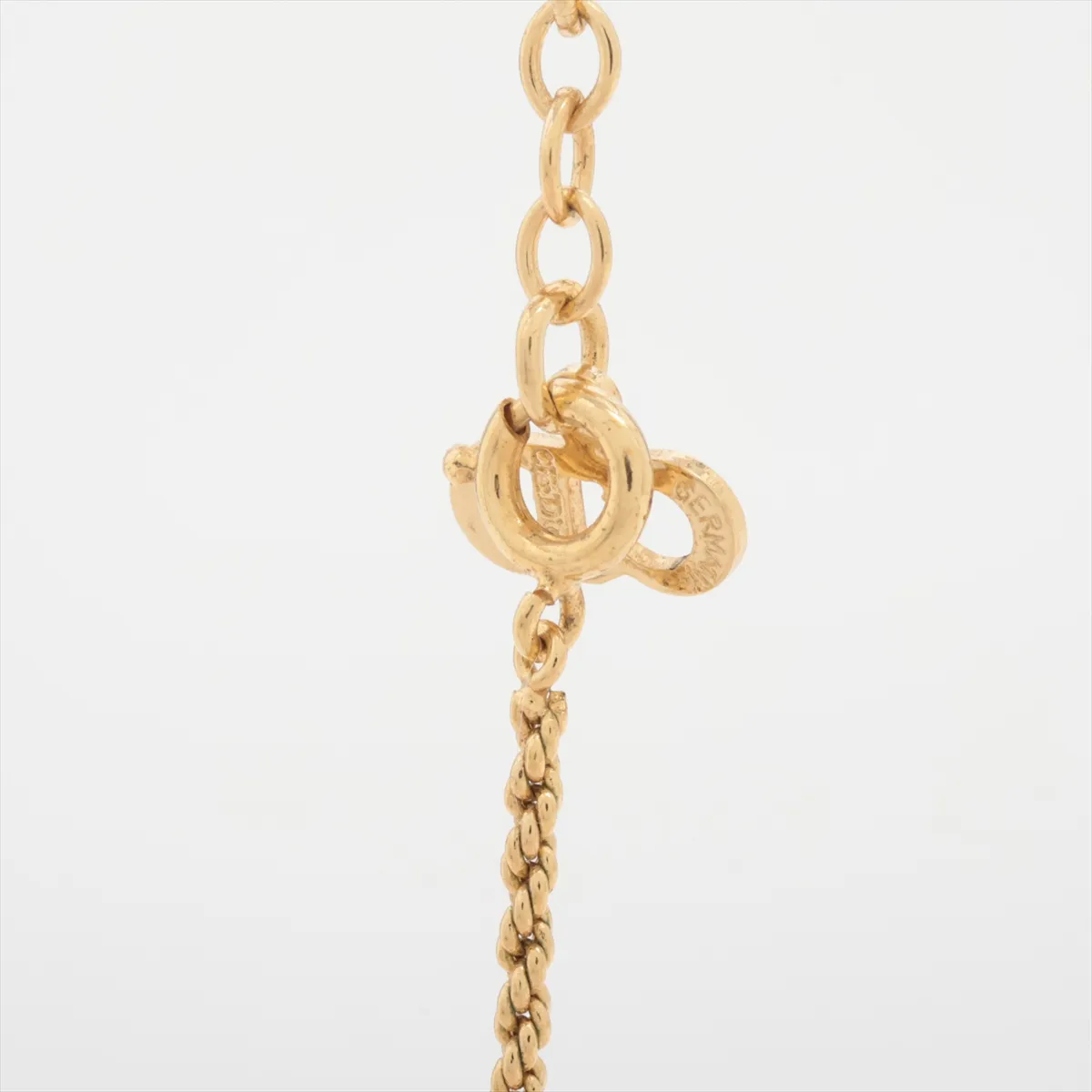 CD Heart Necklace, GP Gold, — view 3