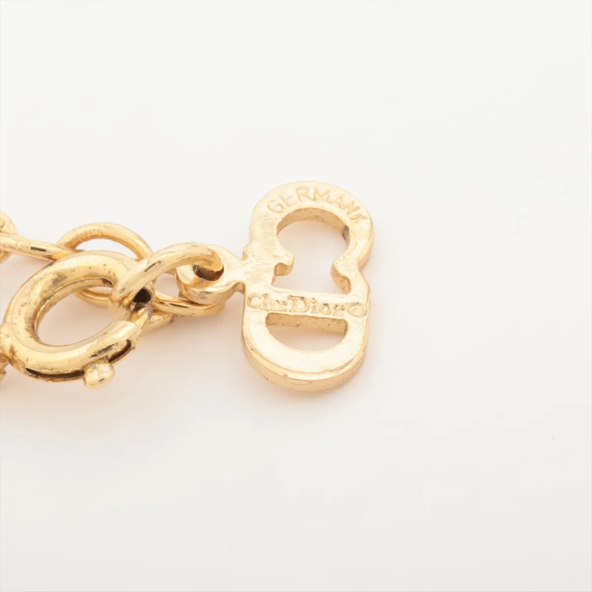 CD Heart Necklace, GP Gold, — view 4