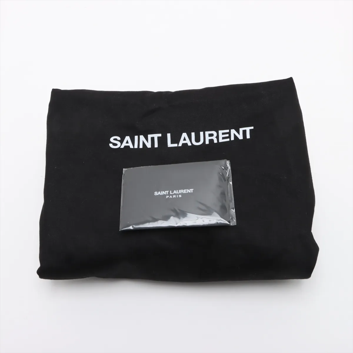 Rive Gauche Leather Tote Bag Black 686266 — view 13