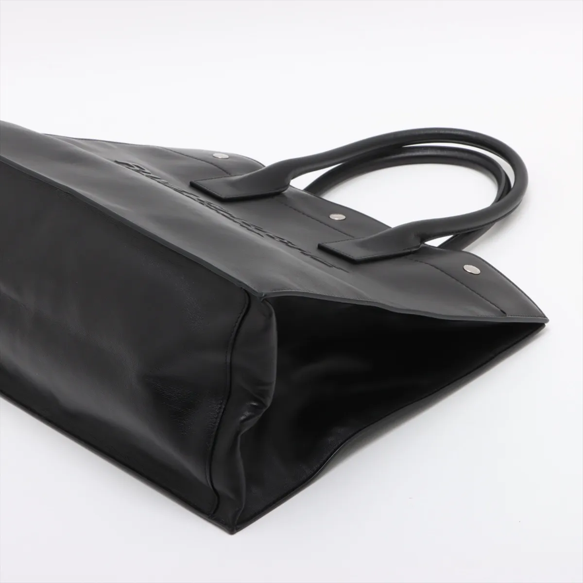 Rive Gauche Leather Tote Bag Black 686266 — view 3