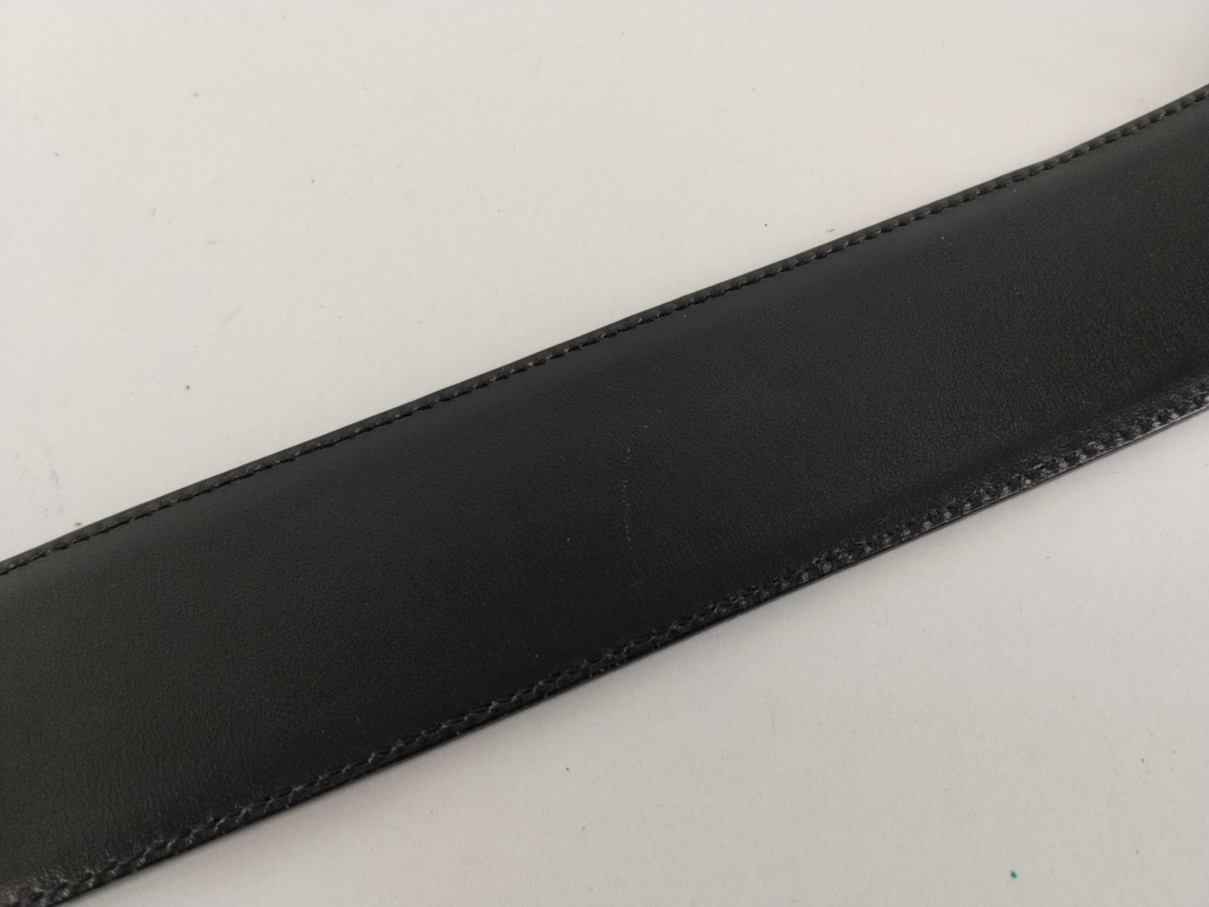 Black Leather GG Logo Belt — view 10