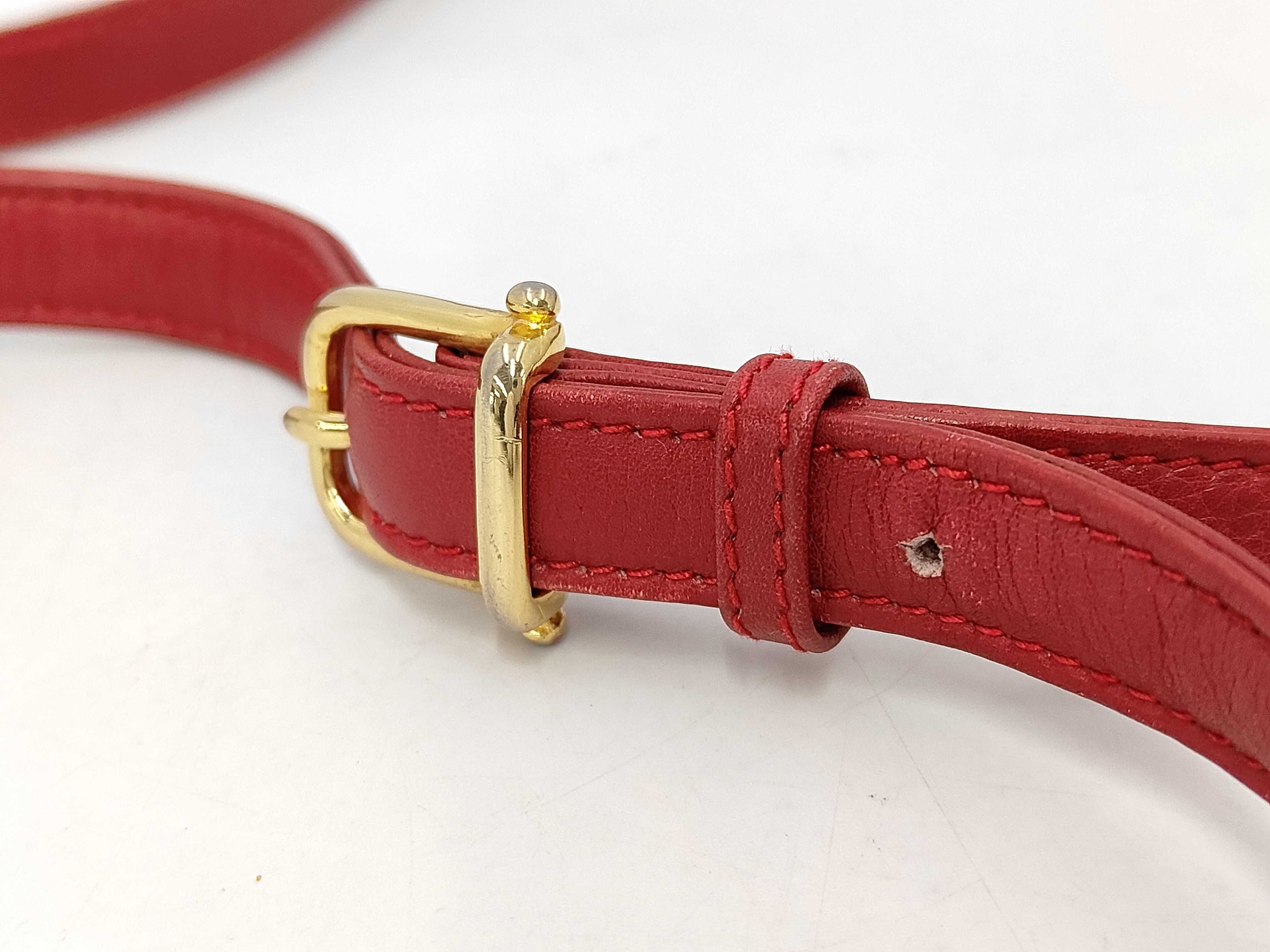 Leather Mini Shoulder Bag (Red) — view 4